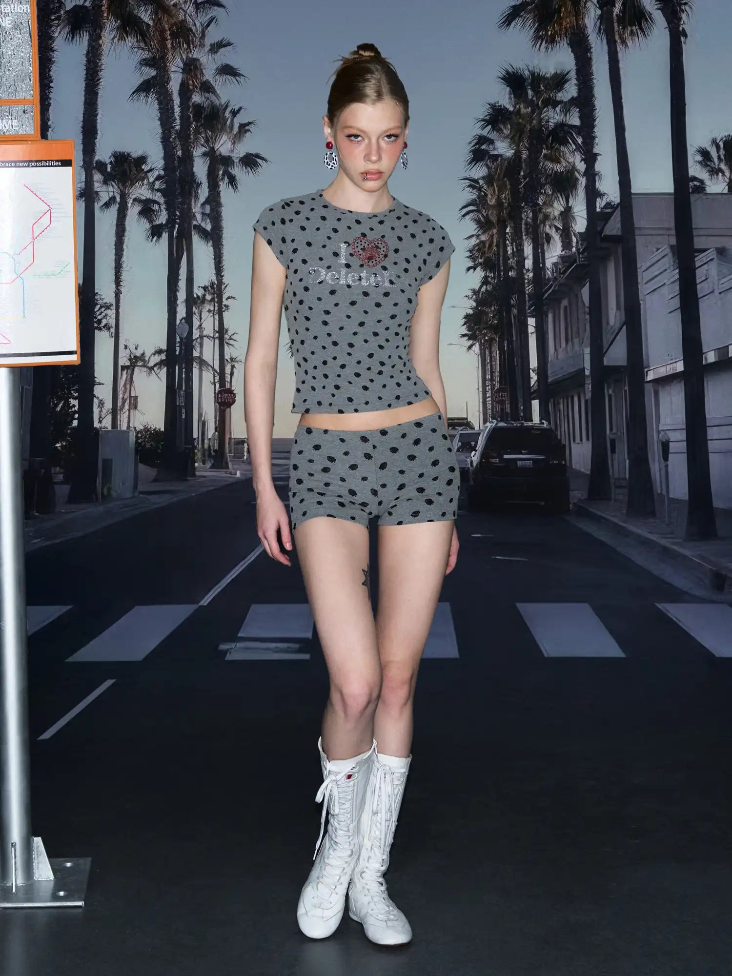 Deleteex Shiny Berry Slim Fit Baby Tee | Canton Collective