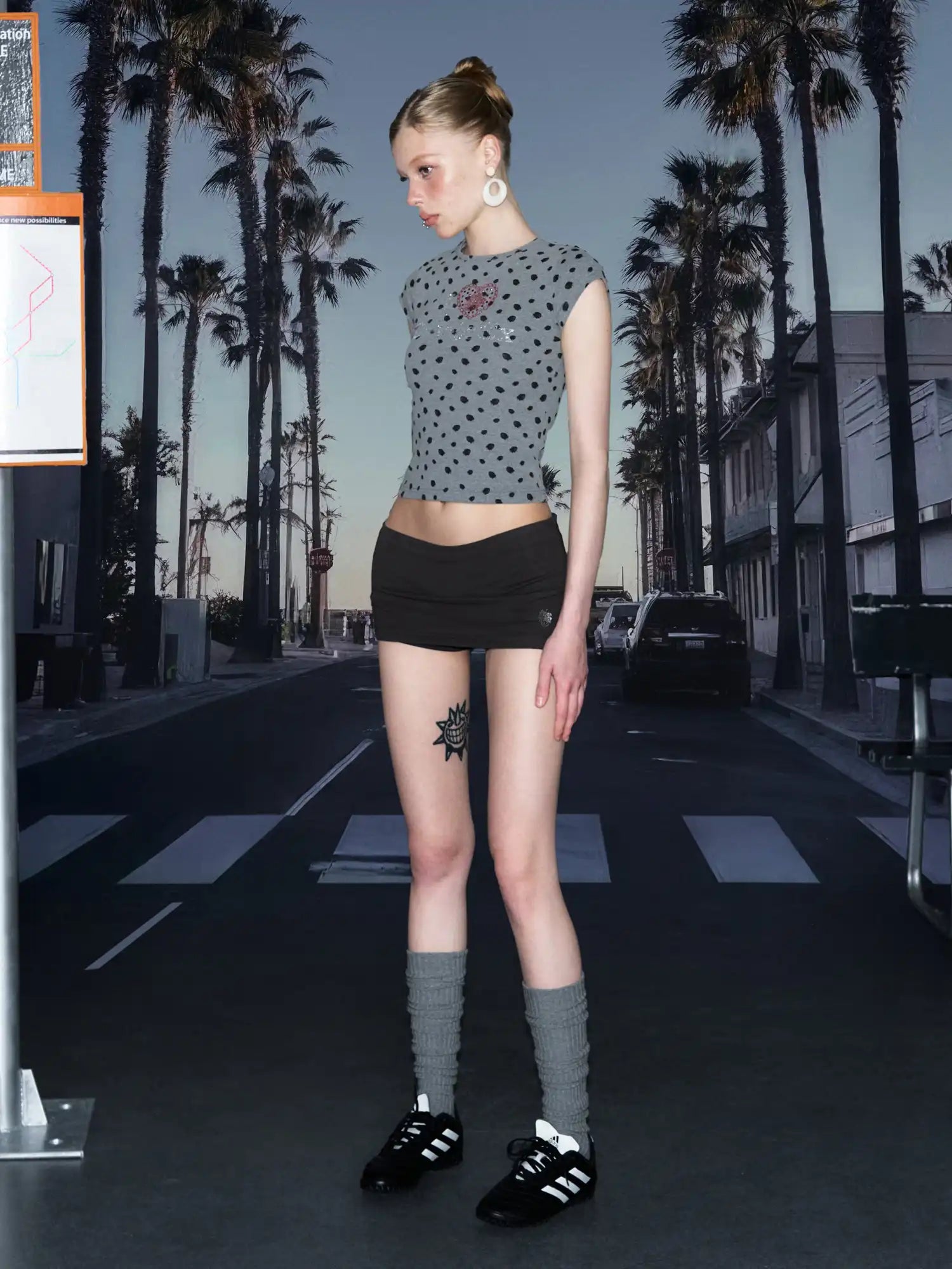 Deleteex Shiny Berry Slim Fit Baby Tee | Canton Collective