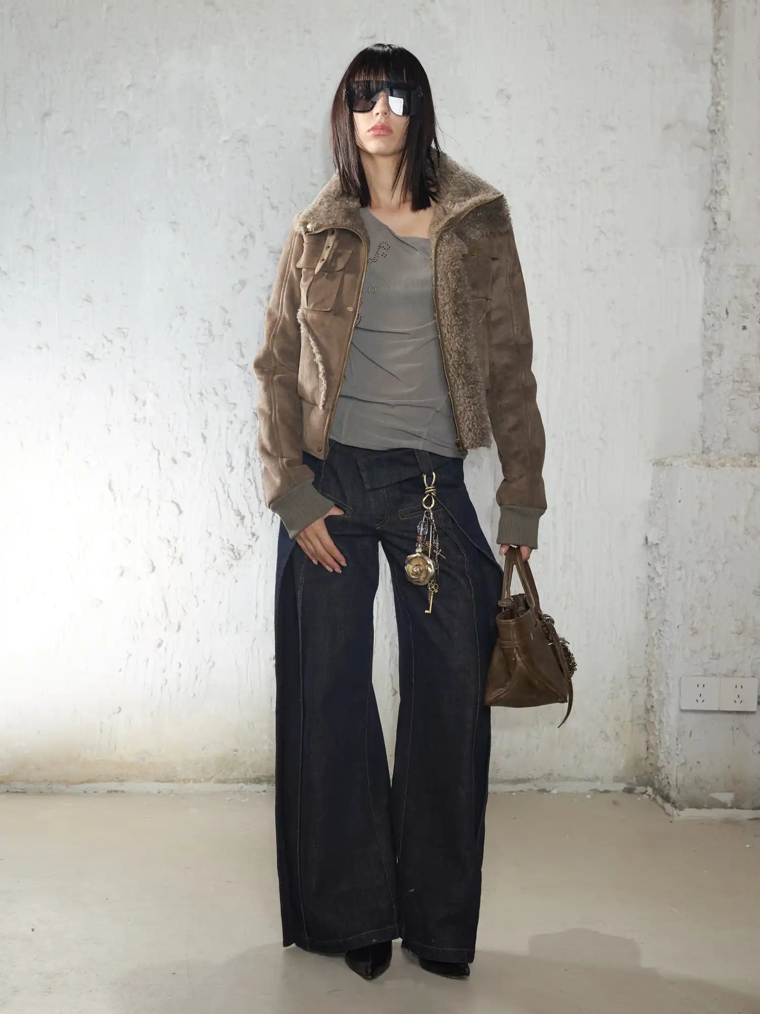2th Desire Side zipper rhinestone top | Canton Collective
