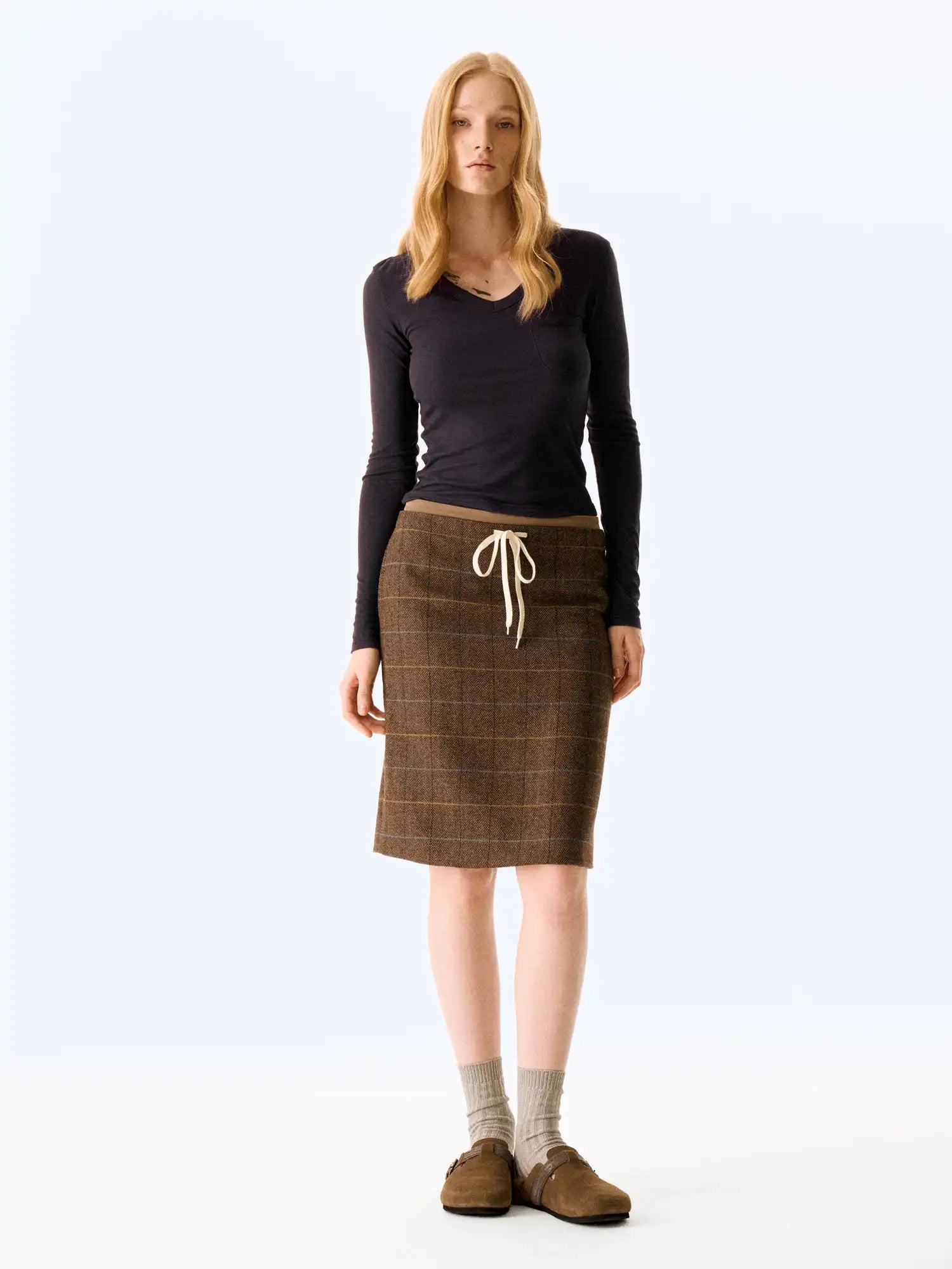 FirstFloor Silky V-Neck Base Top | Canton Collective