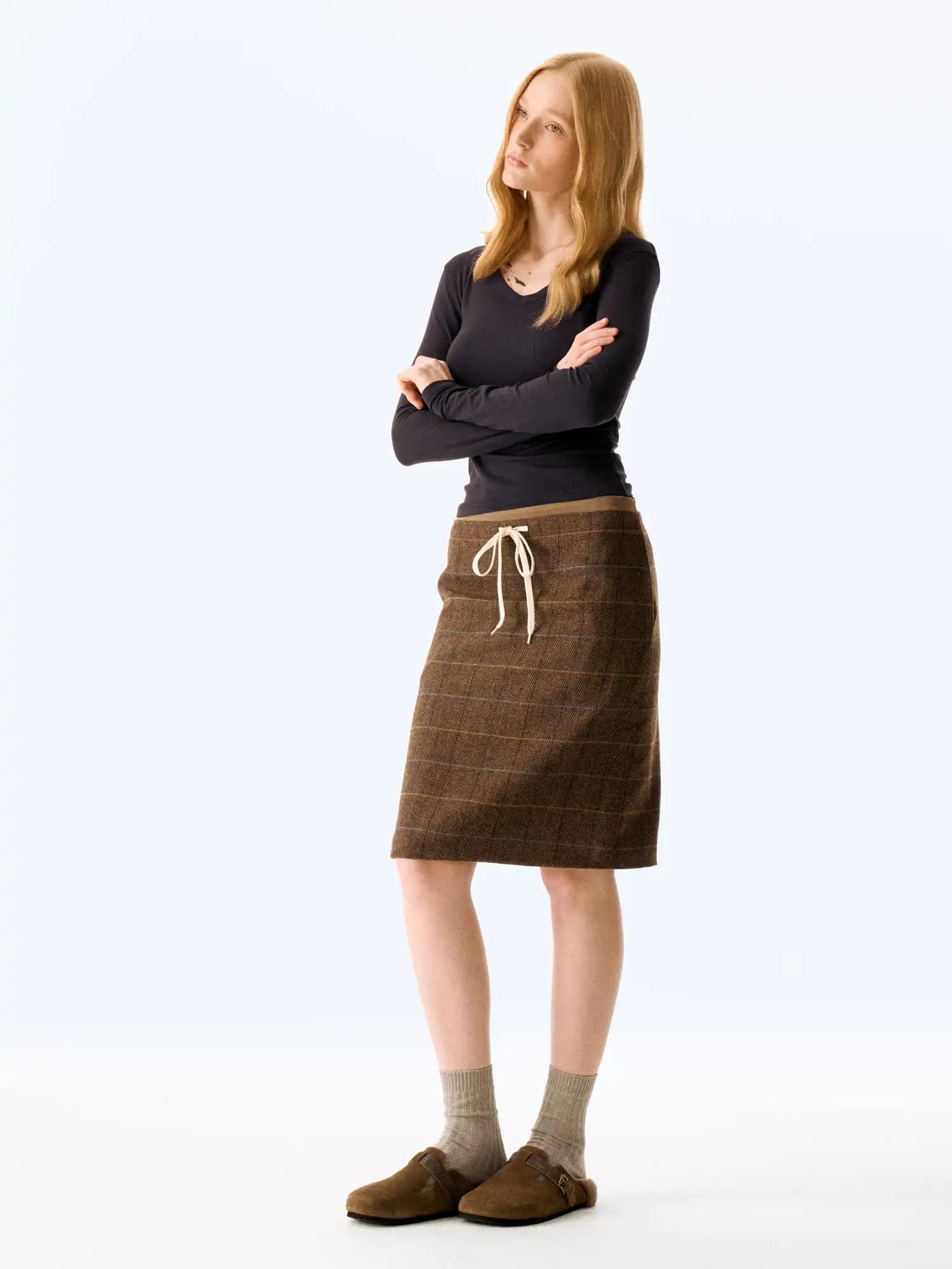 FirstFloor Silky V-Neck Base Top | Canton Collective