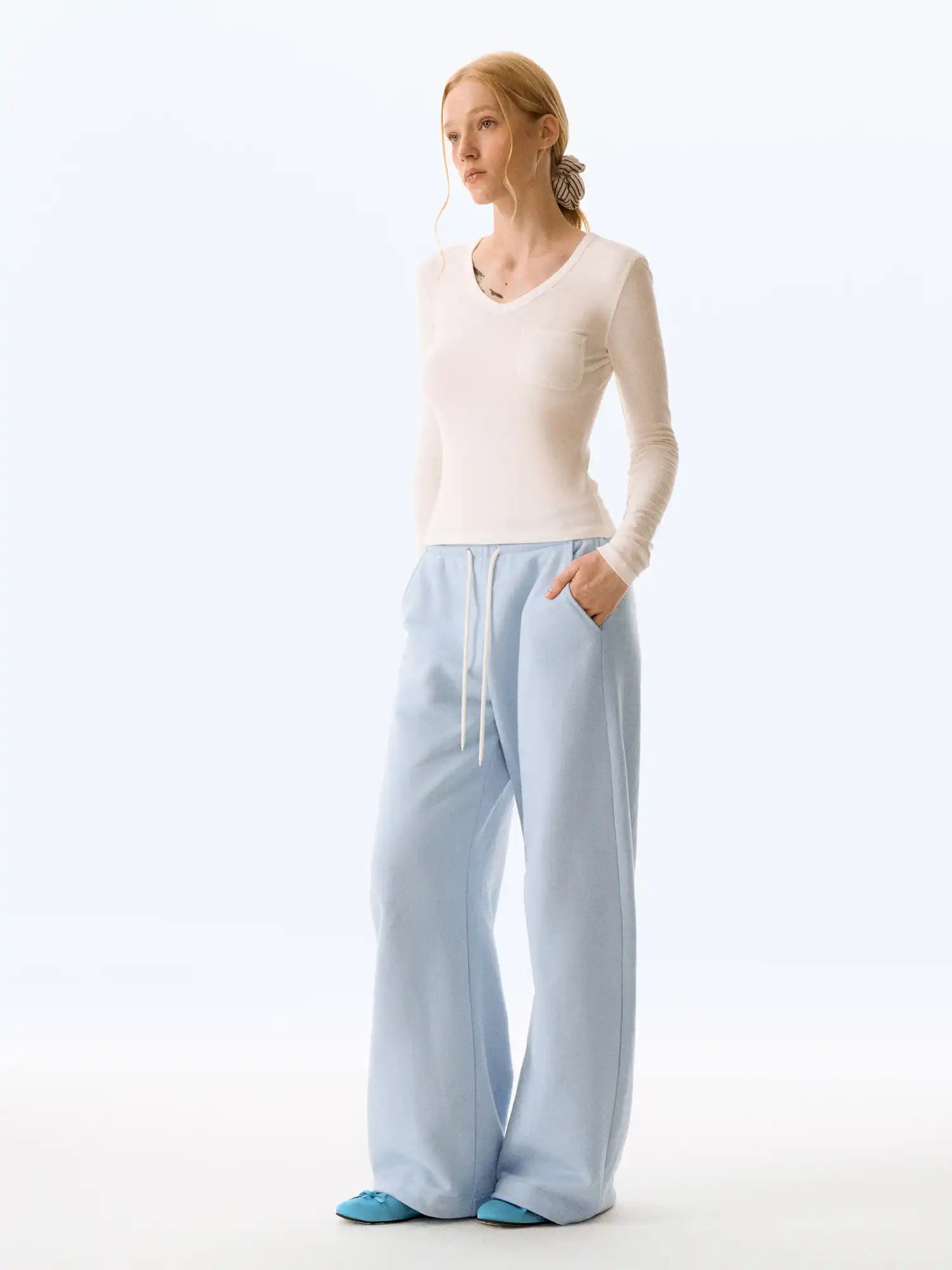FirstFloor Silky V-Neck Base Top | Canton Collective