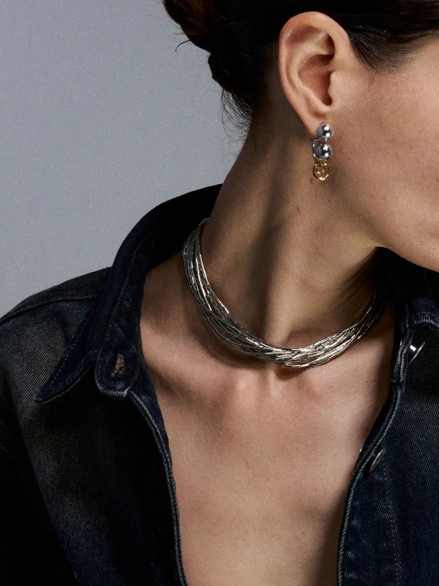 1Jinn M2M Silver Tube Choker | Canton Collective