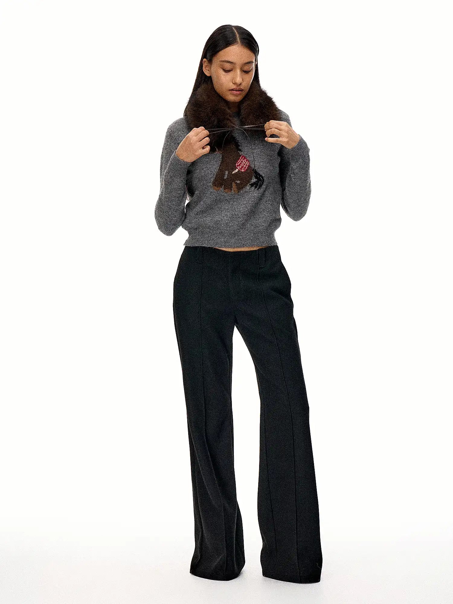 FirstFloor Slightly Flared Casual Suit Trousers | Canton Collective