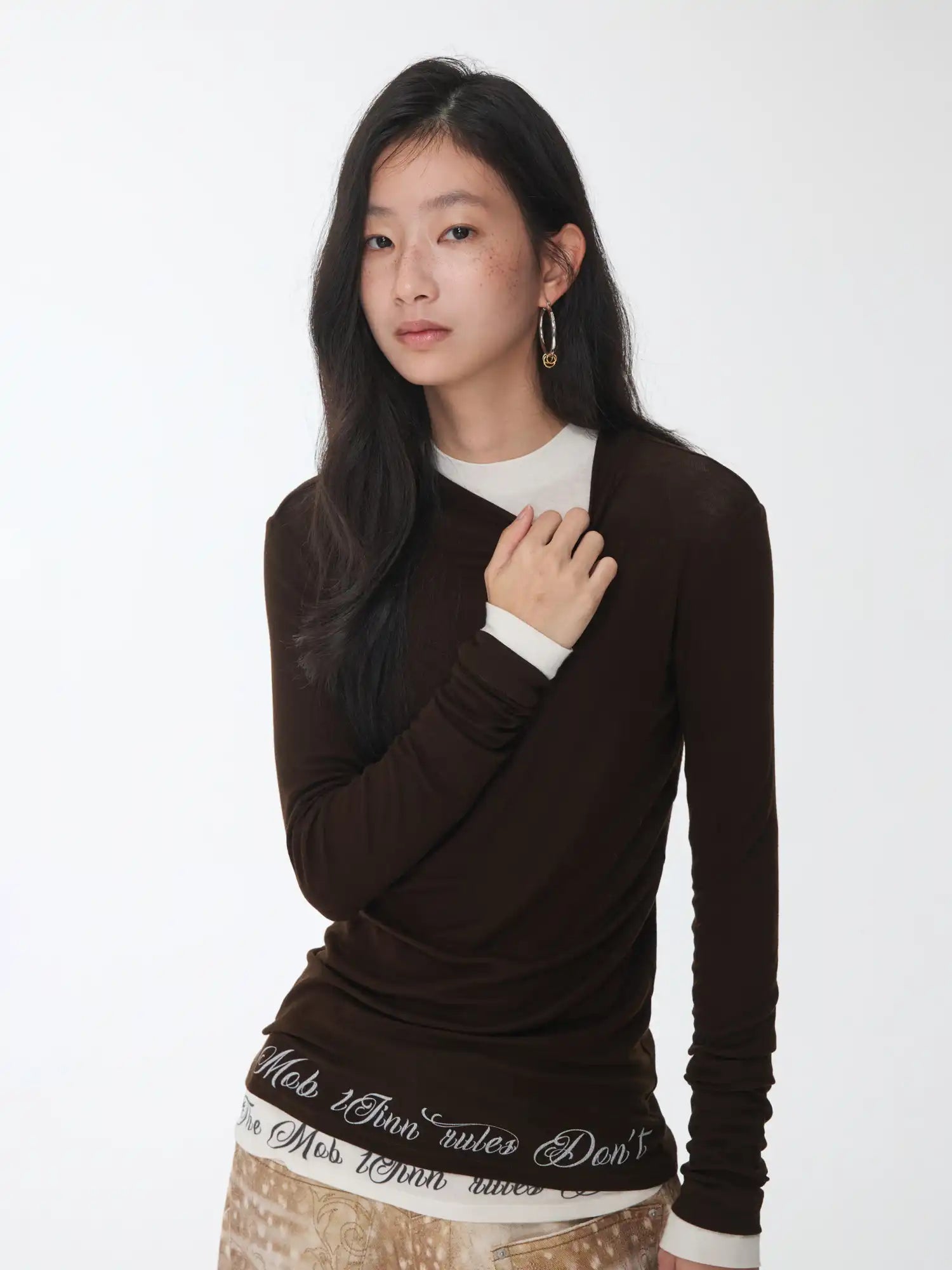 1Jinn Studio Slightly Transparent Lettering Top | Canton Collective