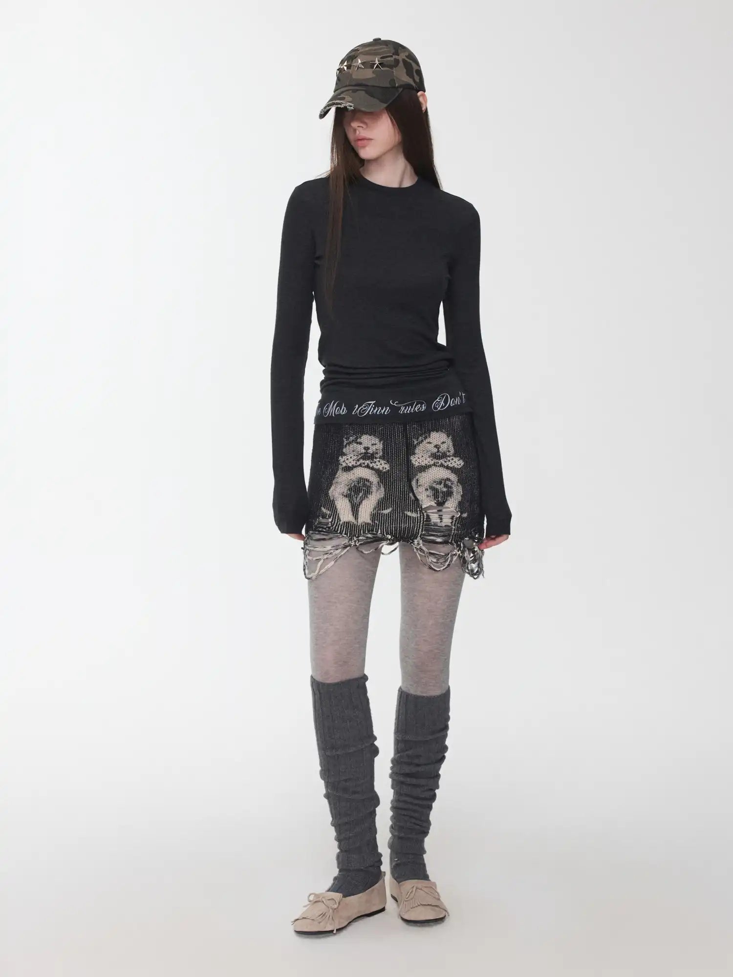 1Jinn Studio Slightly Transparent Lettering Top | Canton Collective