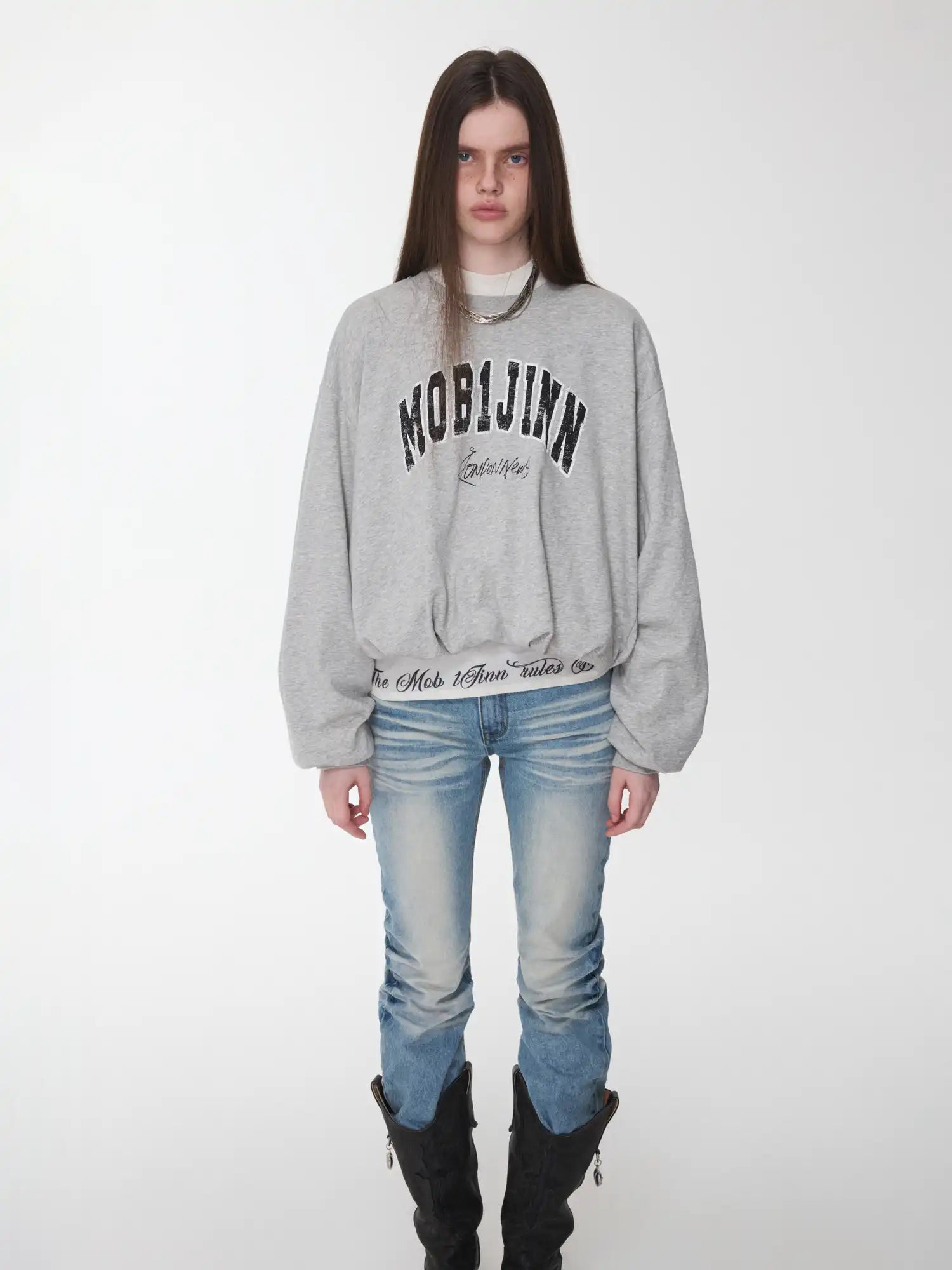 1Jinn Studio Slightly Transparent Lettering Top | Canton Collective