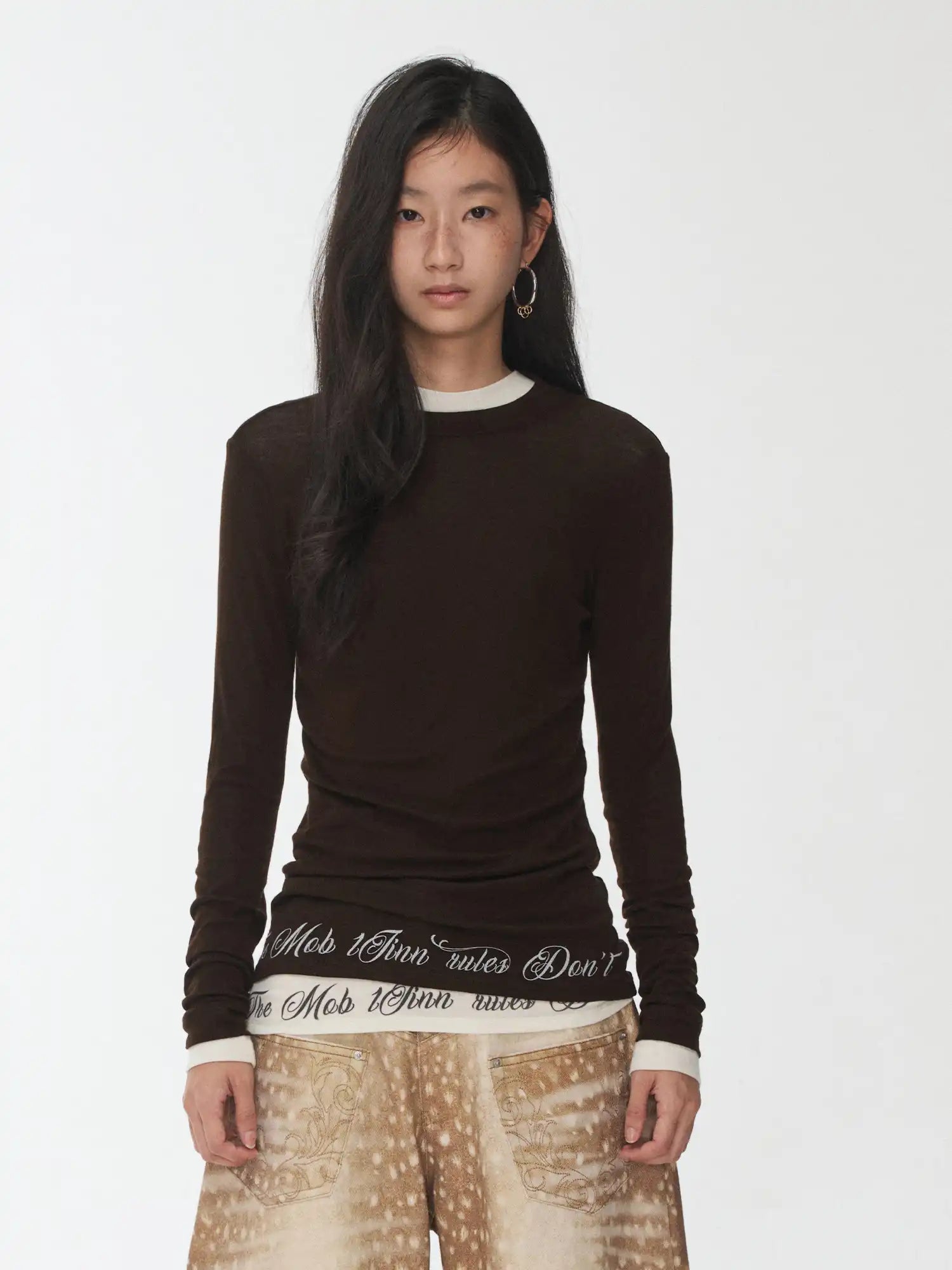 1Jinn Studio Slightly Transparent Lettering Top | Canton Collective