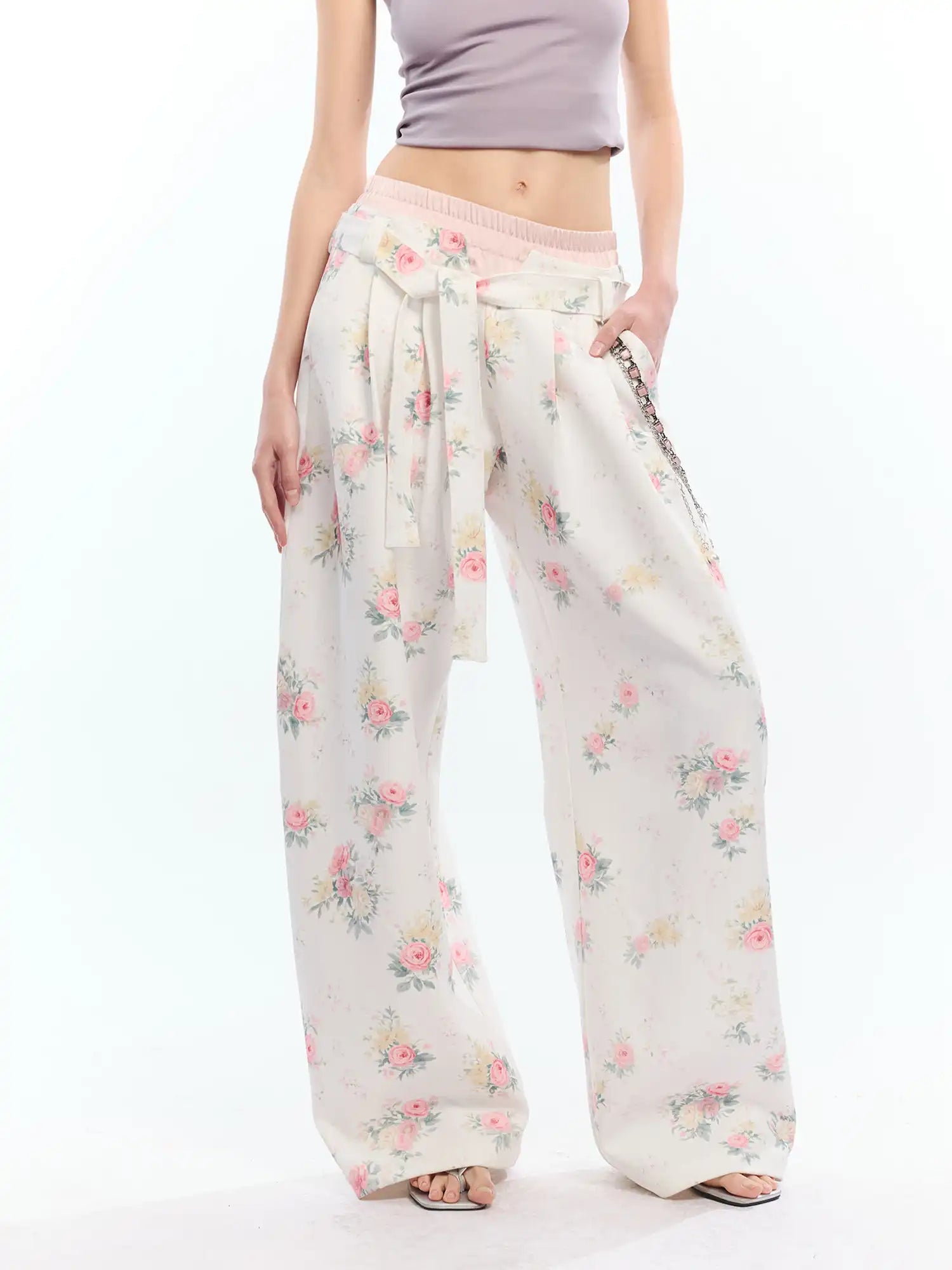 2th Desire Slouchy Deconstructed Layered High Waist Pants | Canton Collective