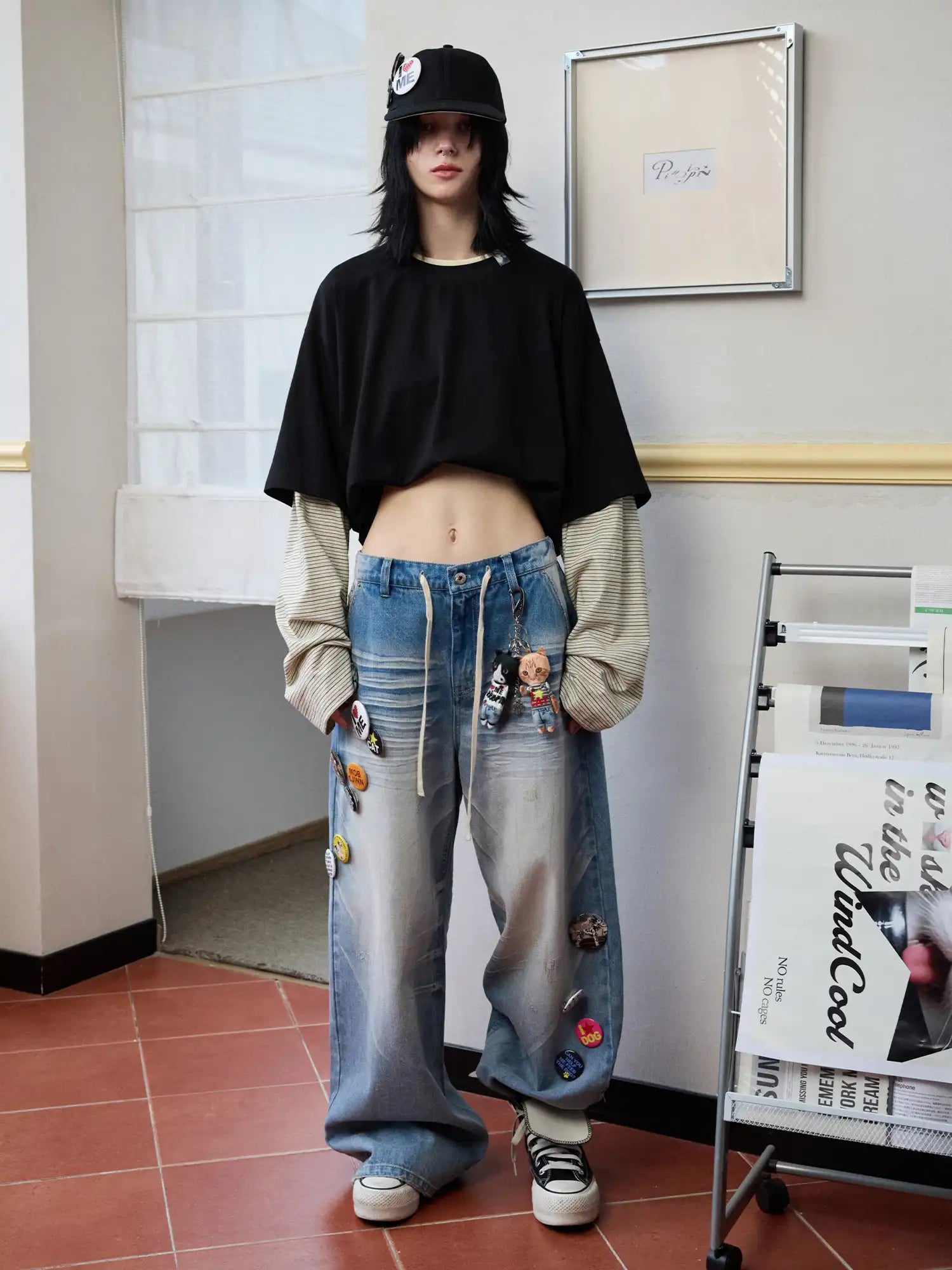 1Jinn Studio Slouchy Stripe long Sleeve Top | Canton Collective