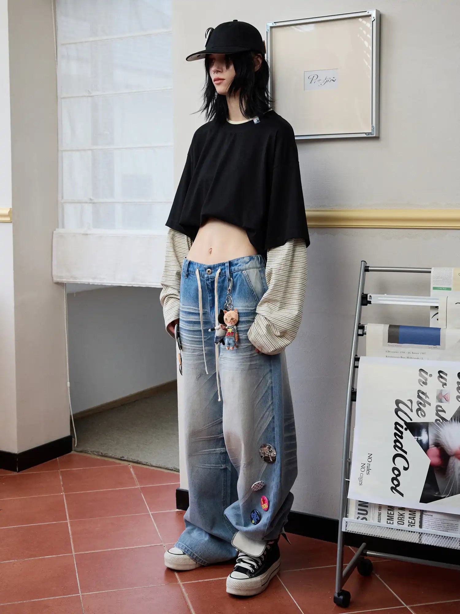 1Jinn Studio Slouchy Stripe long Sleeve Top | Canton Collective