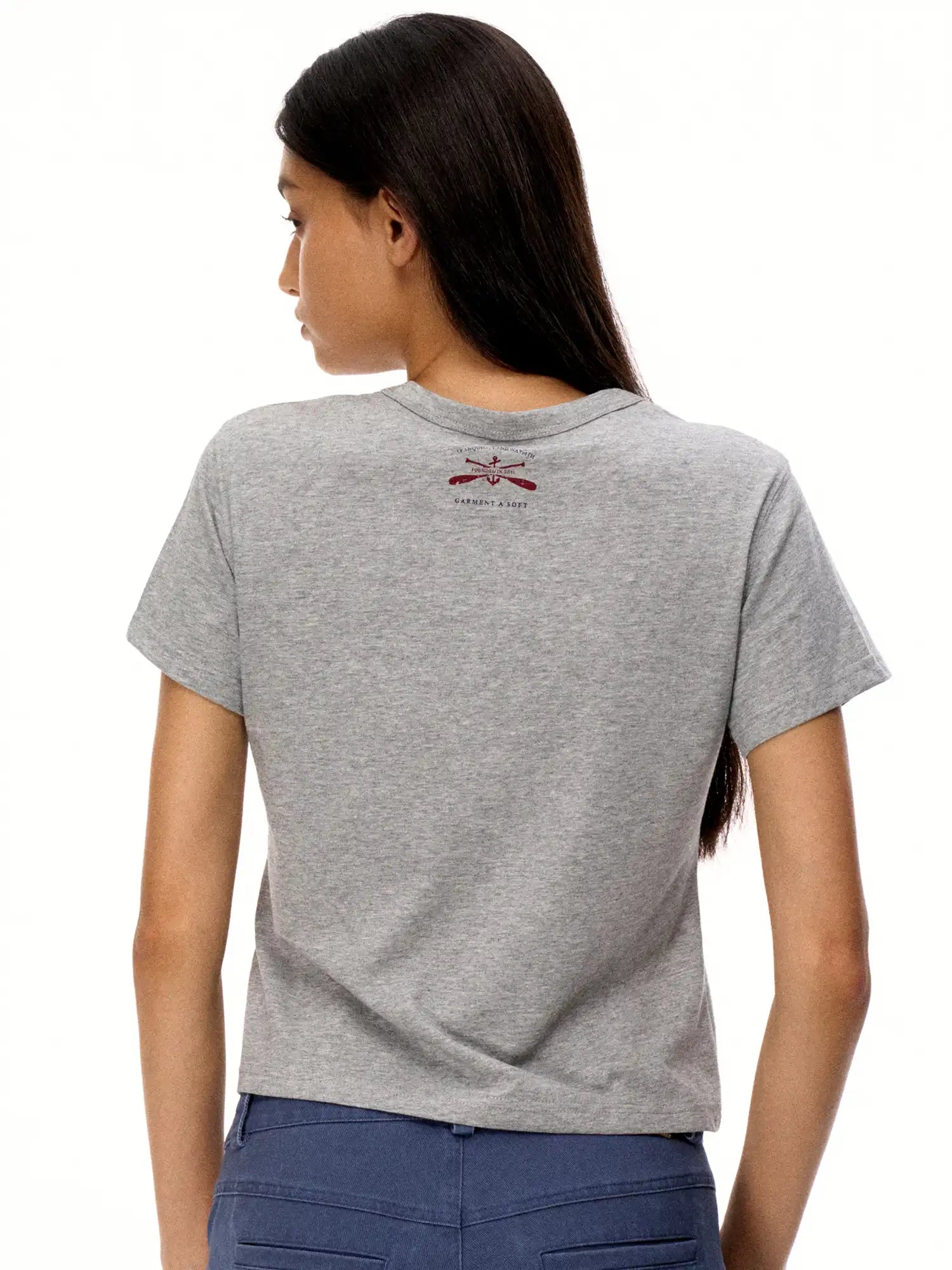 FirstFloor Soft Breathable Linen Blend Basic Boxy Tee in Box Cut | Canton Collective
