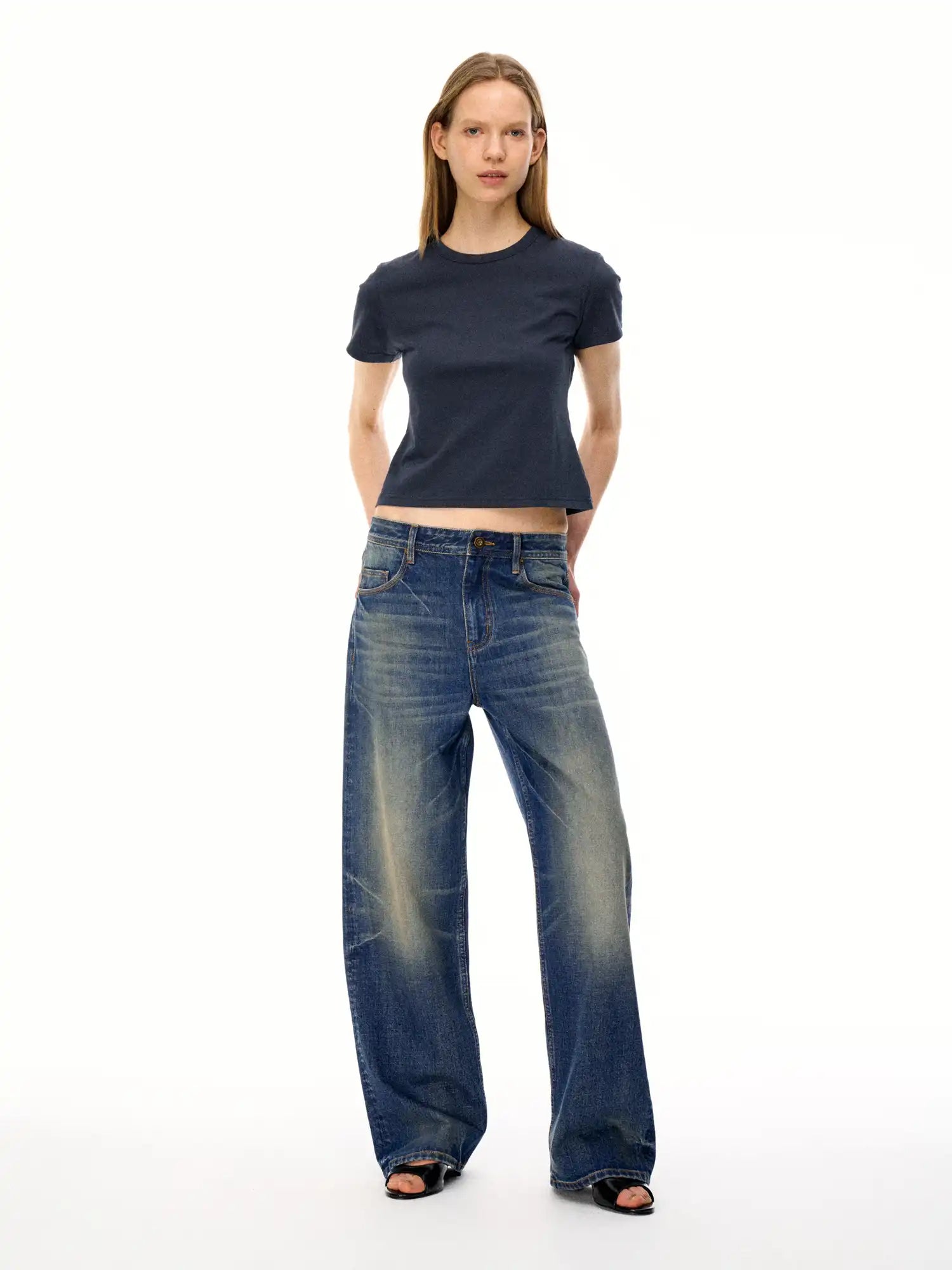 FirstFloor Soft Breathable Linen Blend Basic Boxy Tee in Box Cut | Canton Collective