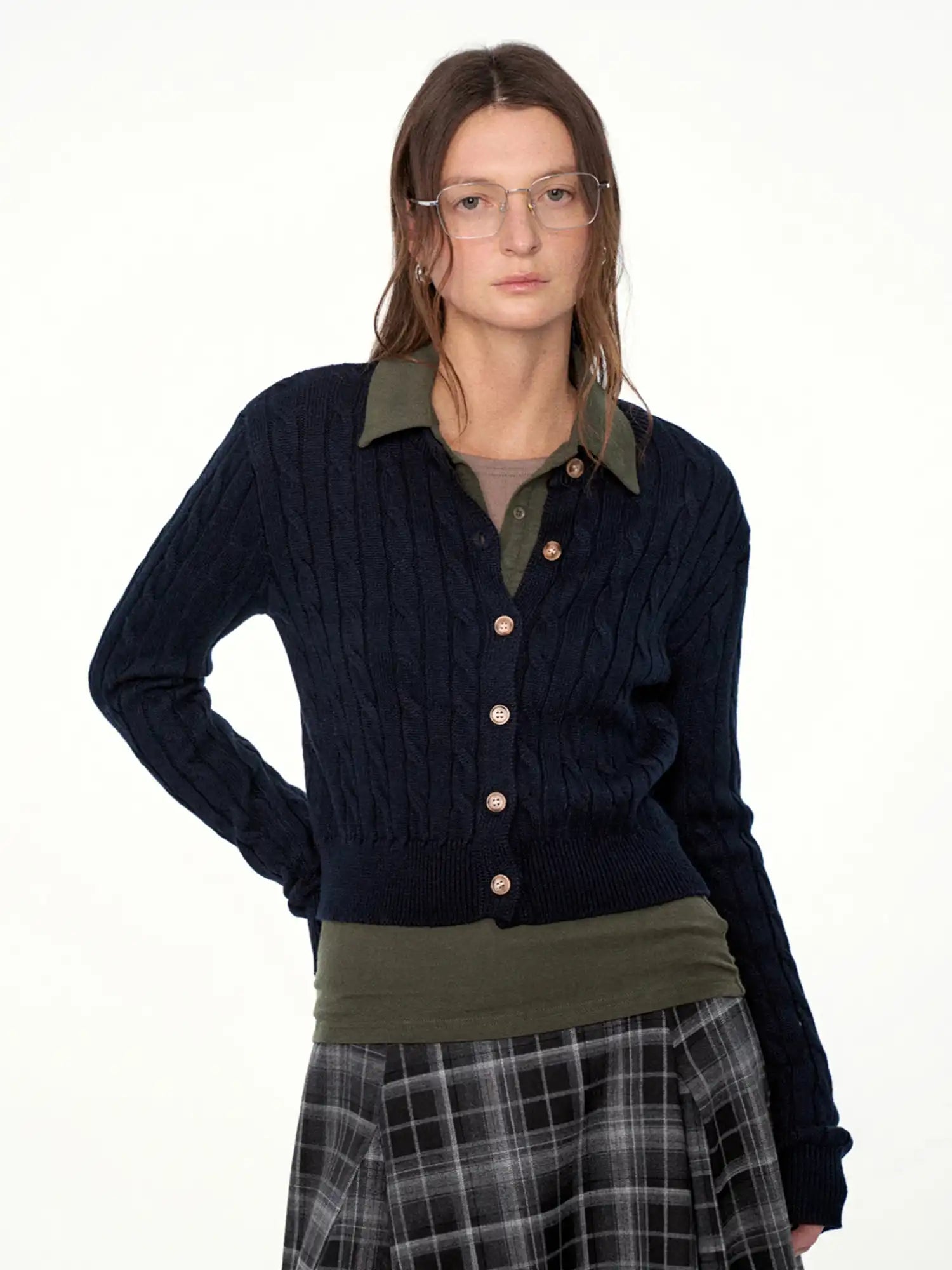 FIRST FLOOR Soft Knit Wool-Cotton Vintage Cardigan | Canton Collective