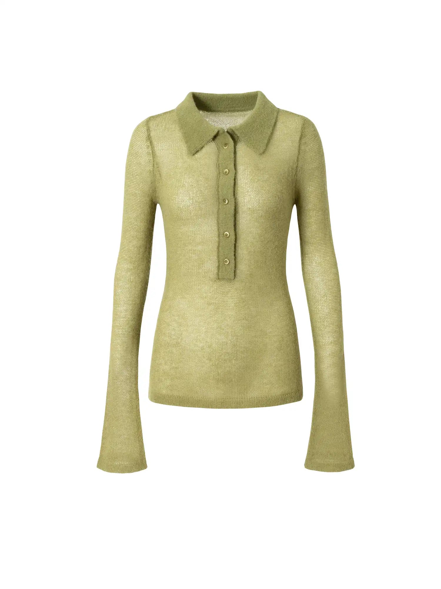 Soft Mohair Sheer Sweater Top