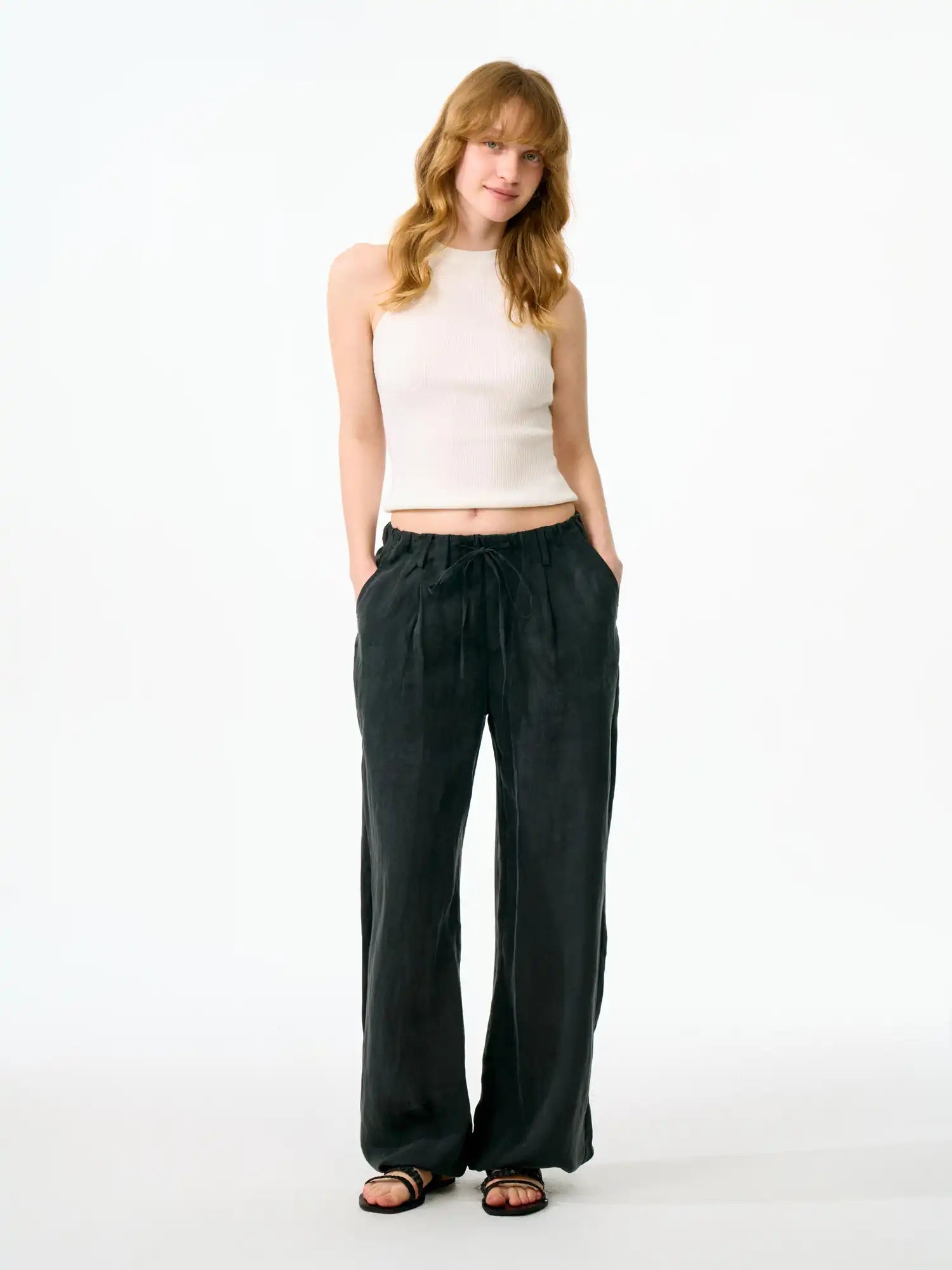 FirstFloor Soft Washed Tencel Balloon Pants | Canton Collective