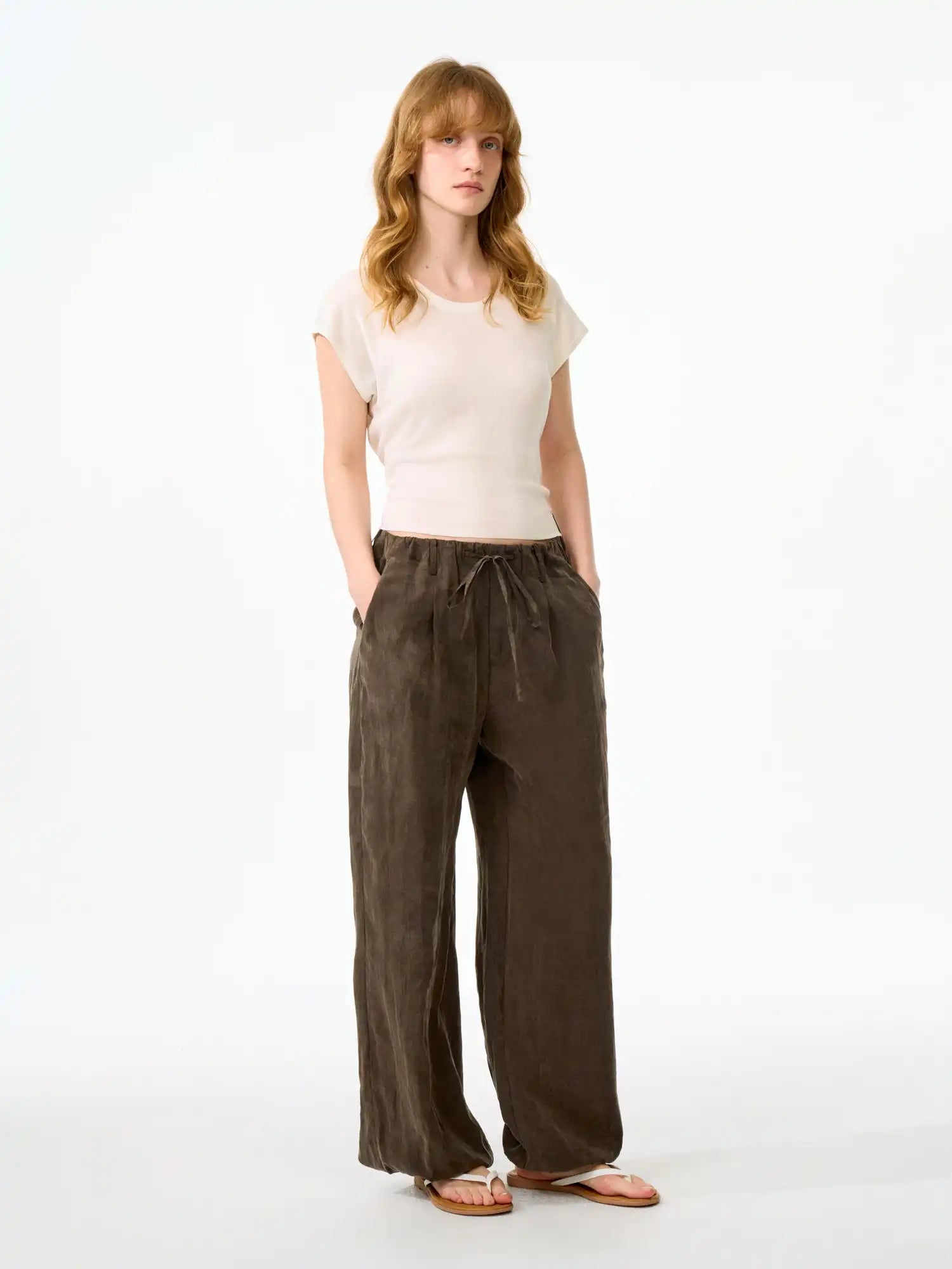 FirstFloor Soft Washed Tencel Balloon Pants | Canton Collective