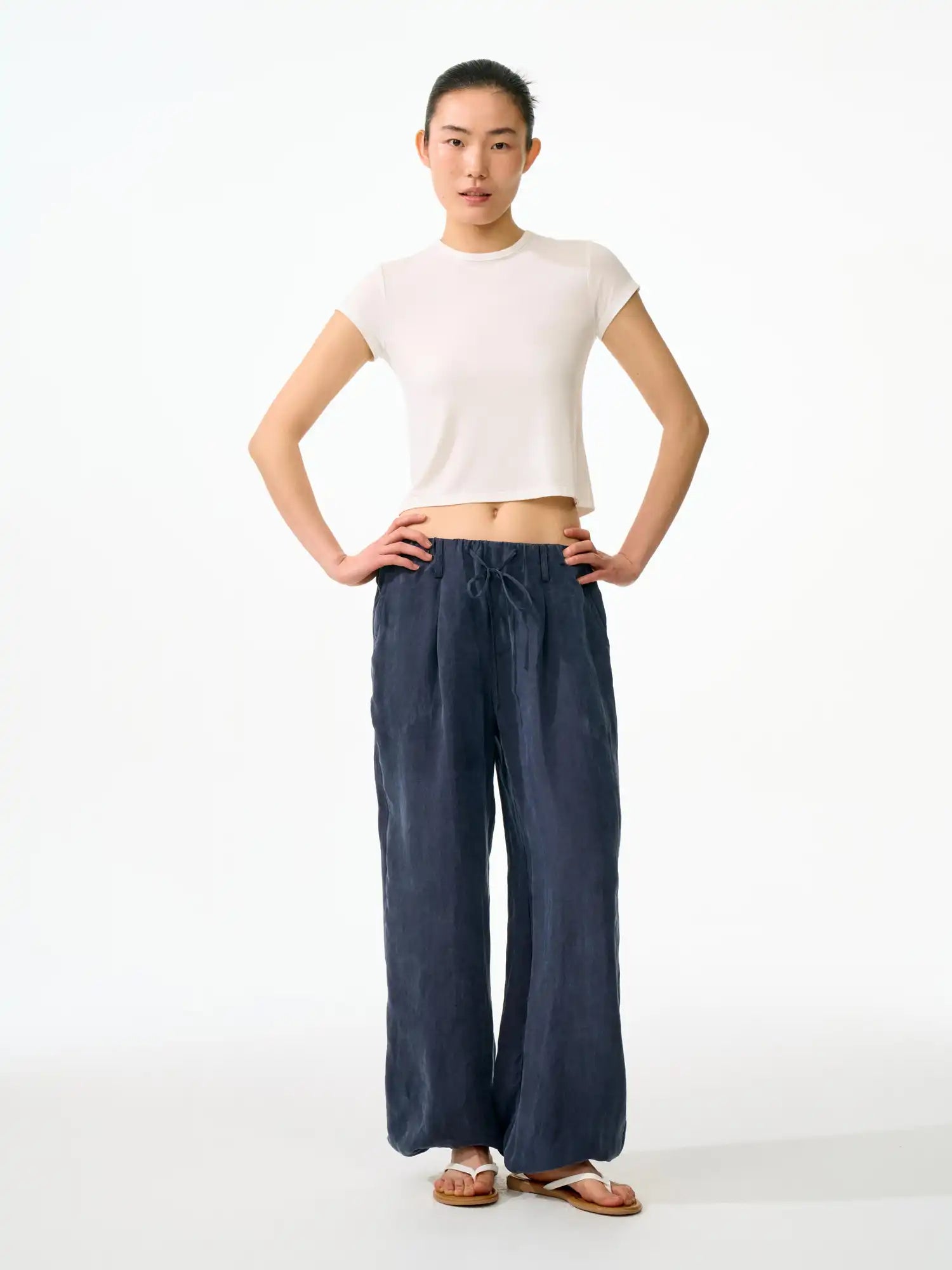 FirstFloor Soft Washed Tencel Balloon Pants | Canton Collective
