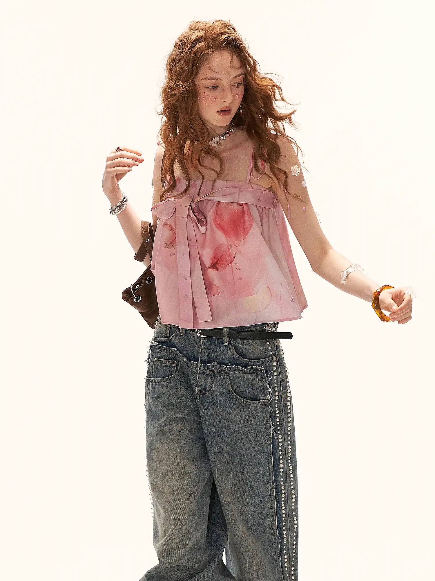 MAMC Soft Watercolor Floral Babydoll Top | Canton Collective