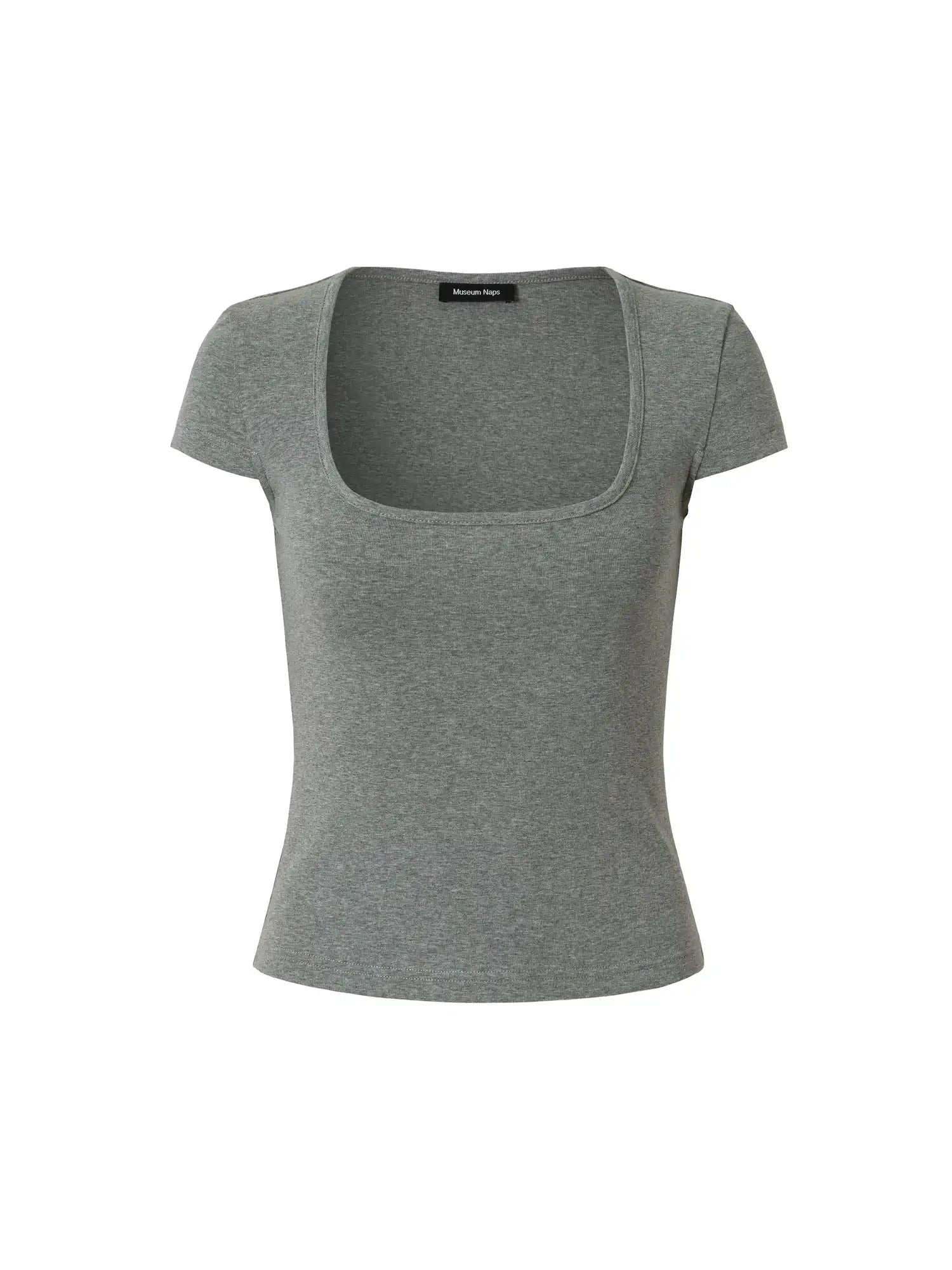 Muse Naps Square Neck Fitted Cropped T Shirt | Canton Collective