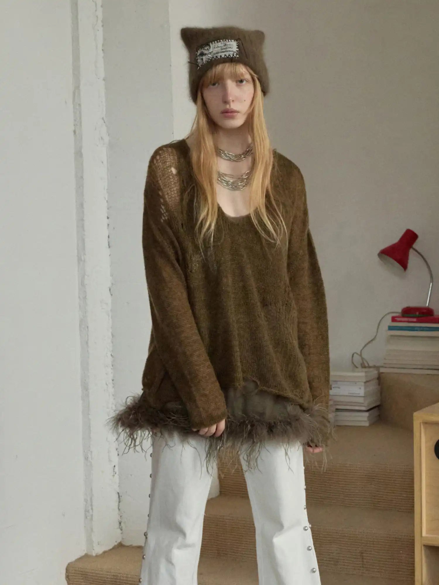 1Jinn Studio Star Cutout Knit Sweater | Canton Collective