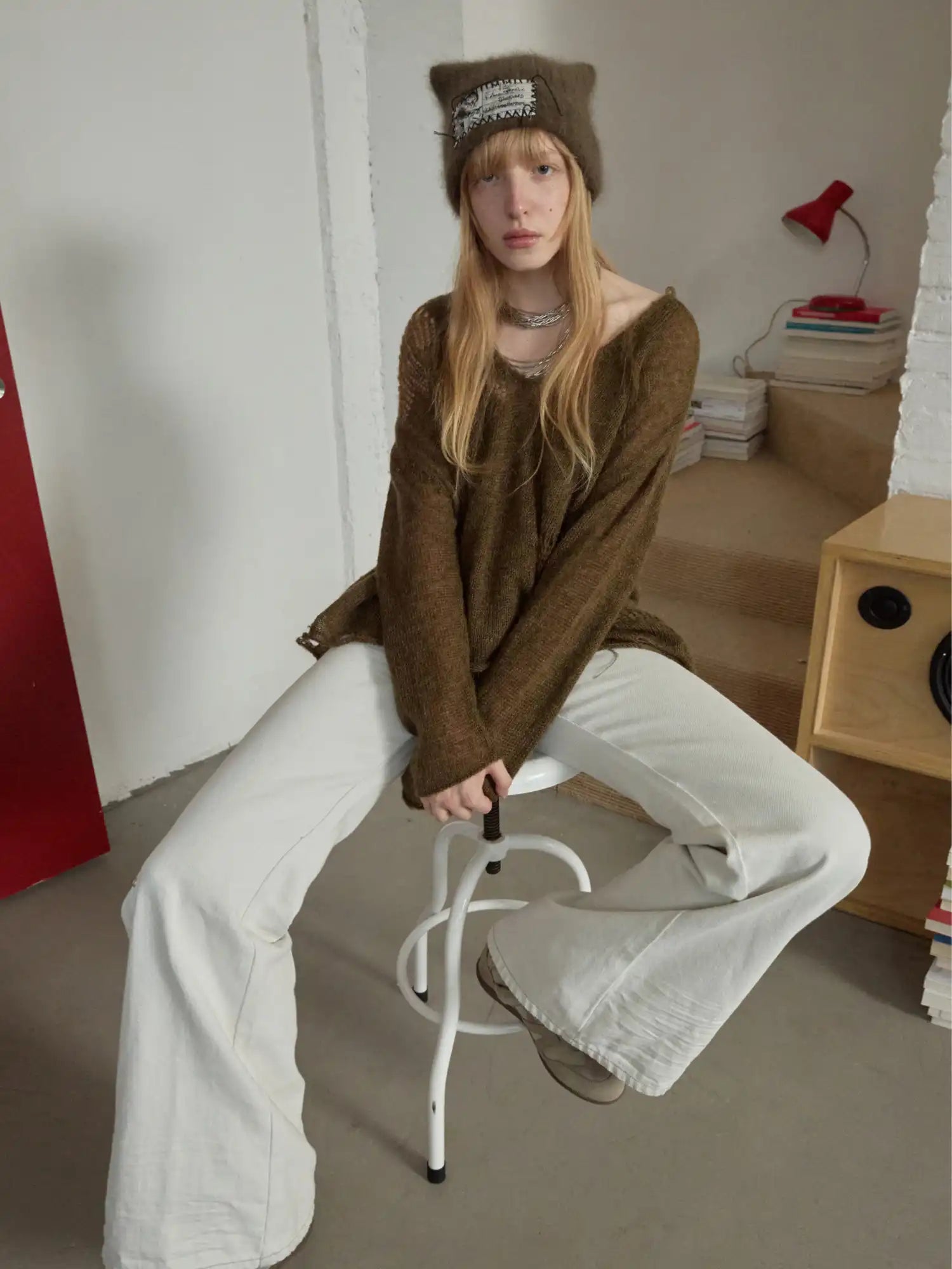 1Jinn Studio Star Cutout Knit Sweater | Canton Collective