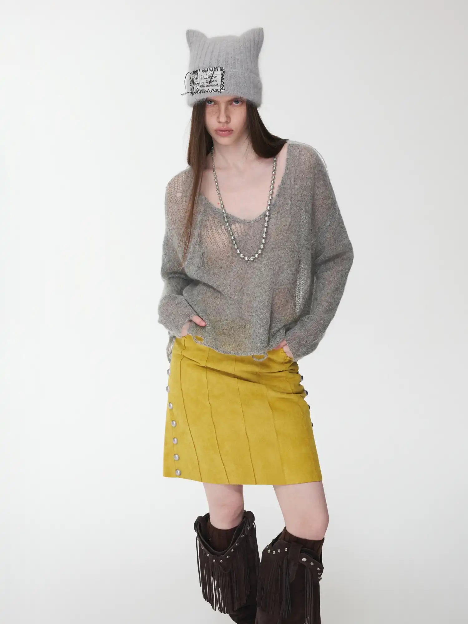 1Jinn Studio Star Cutout Knit Sweater | Canton Collective