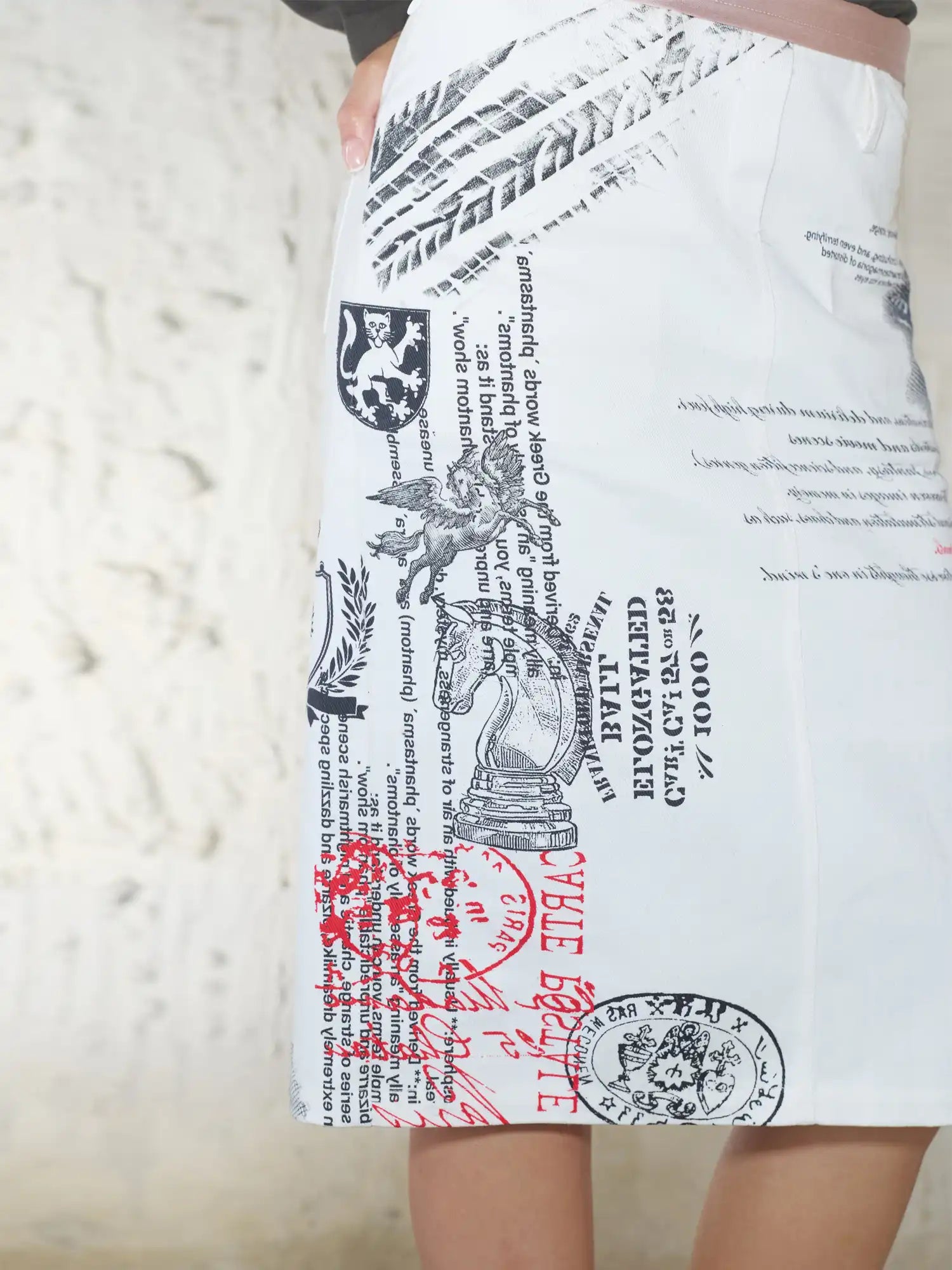 2th Desire Statement Print Skirt | Canton Collective