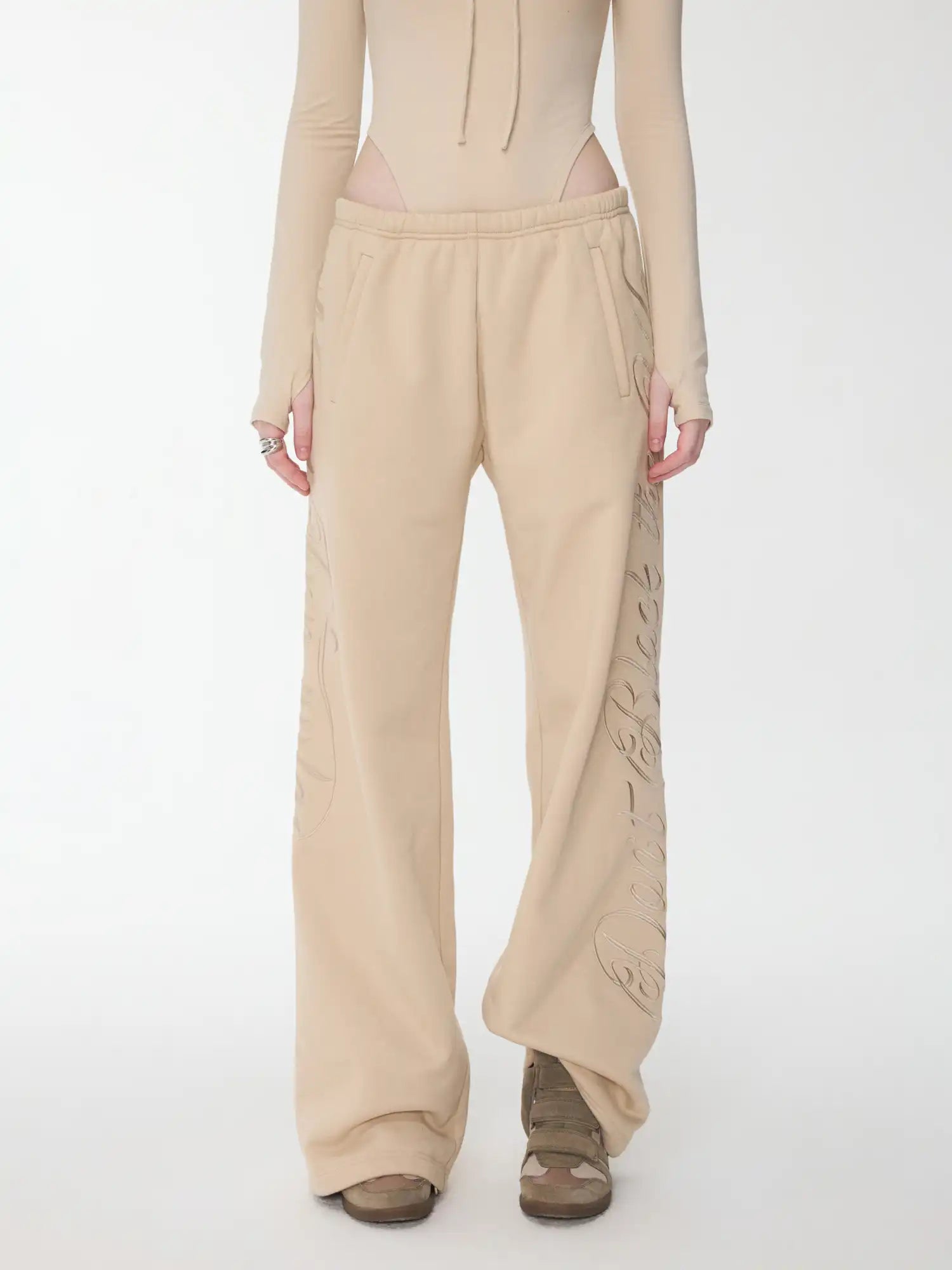1Jinn Studio Street-Style Embroidered Sweatpants | Canton Collective