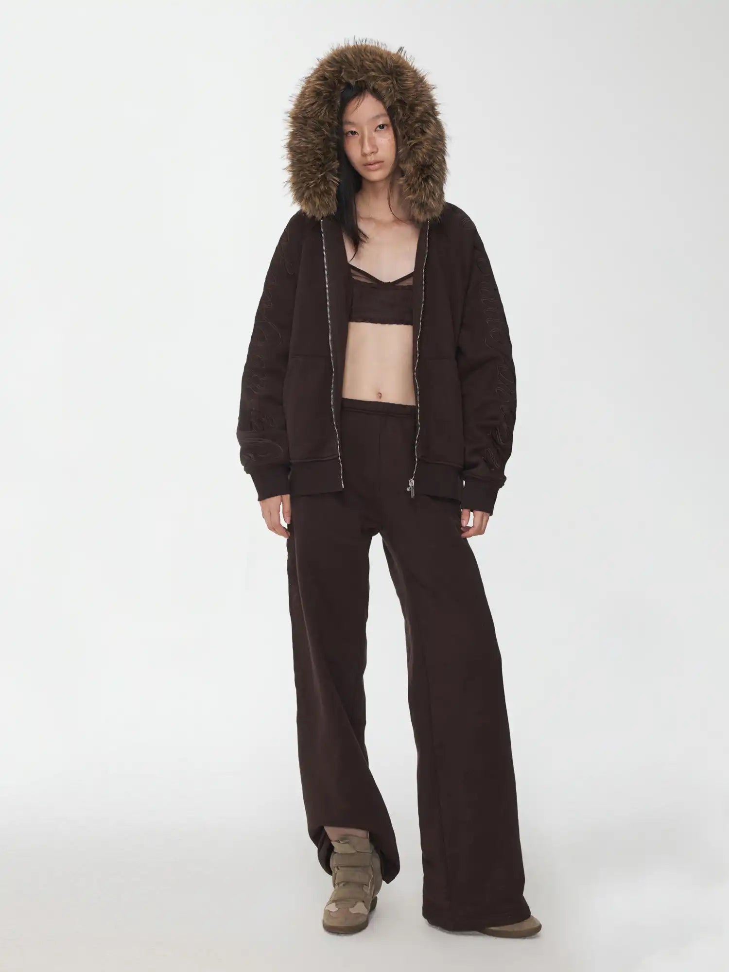 1Jinn Studio Street-Style Embroidered Sweatpants | Canton Collective