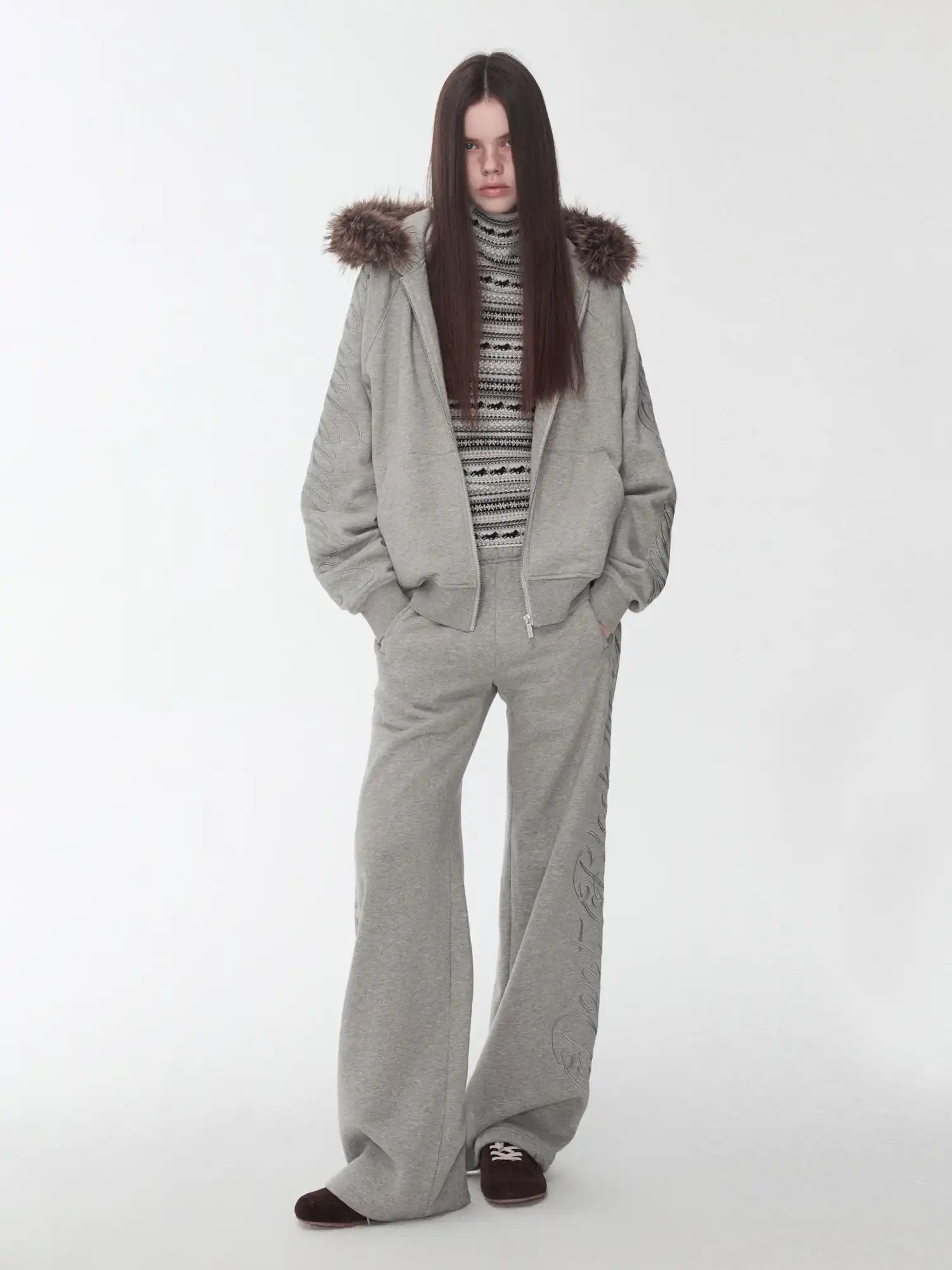 1Jinn Studio Street-Style Embroidered Sweatpants | Canton Collective