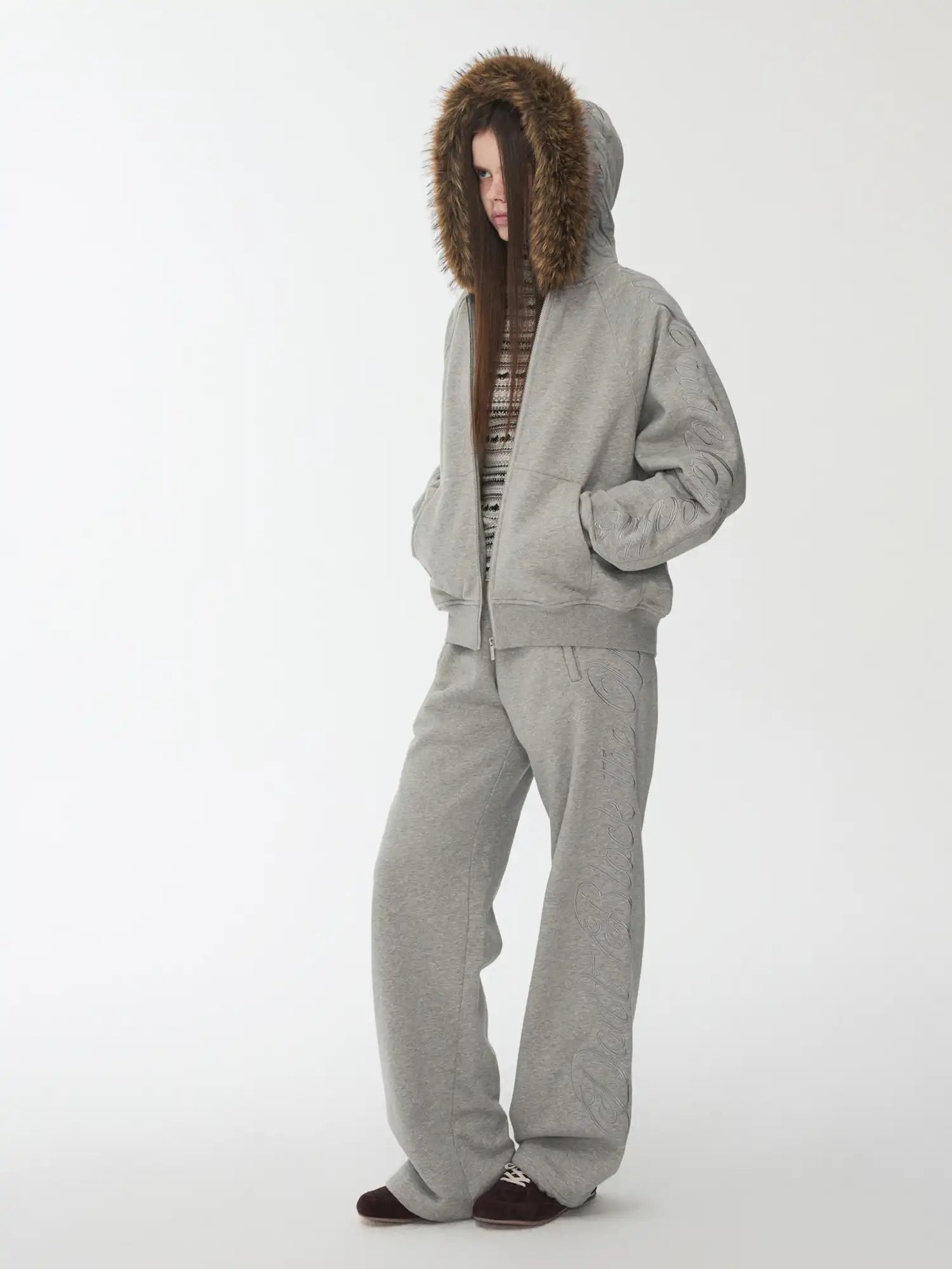 1Jinn Studio Street-Style Embroidered Sweatpants | Canton Collective