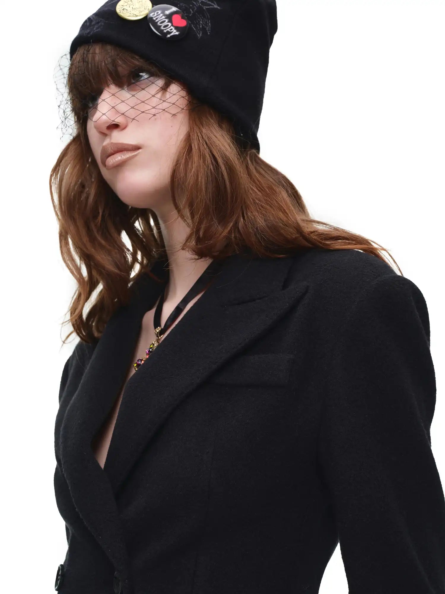 1Jinn Studio Street Style Black Double-Breasted Peplum Blazer | Canton Collective