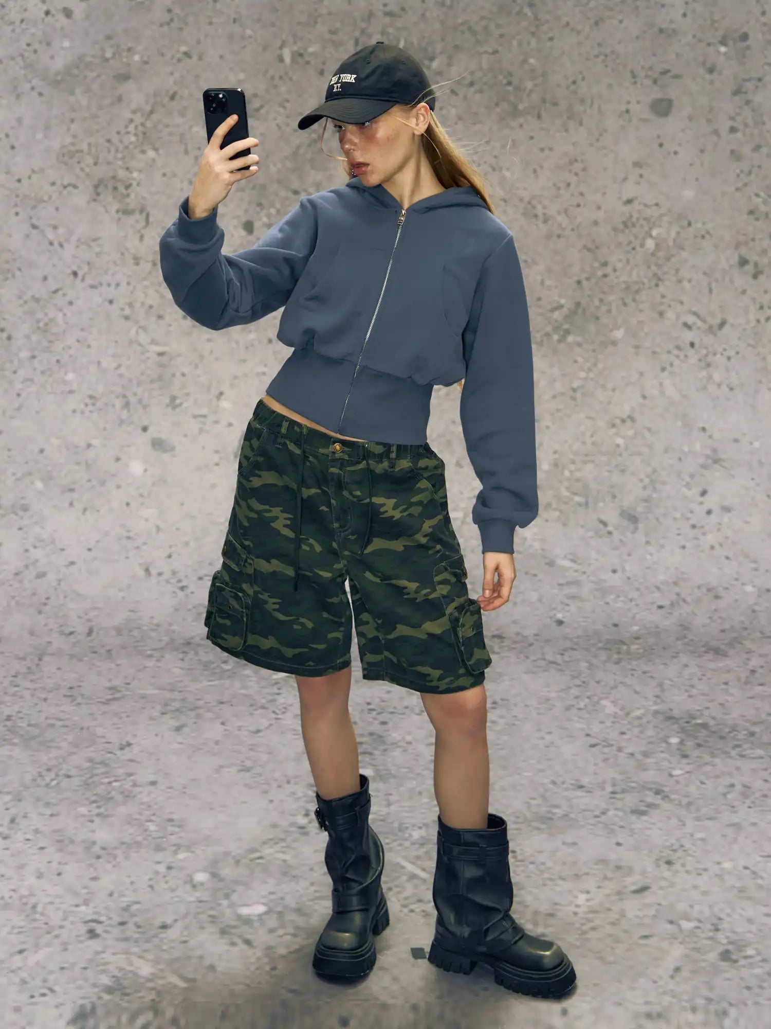 Deleteex Street Style Cropped Hoodie | Canton Collective