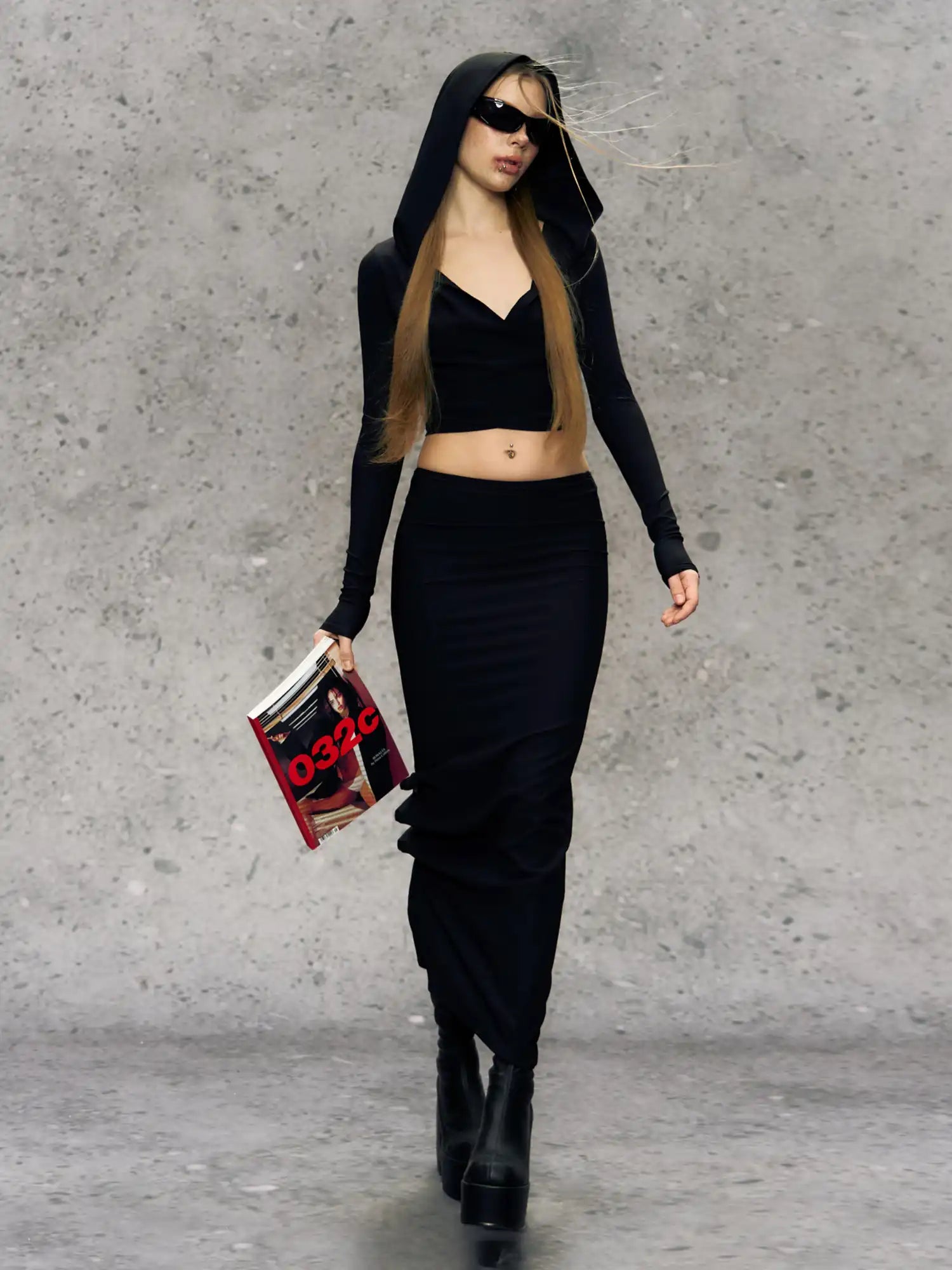 Deleteex Stretch Slit Hem Skirt | Canton Collective