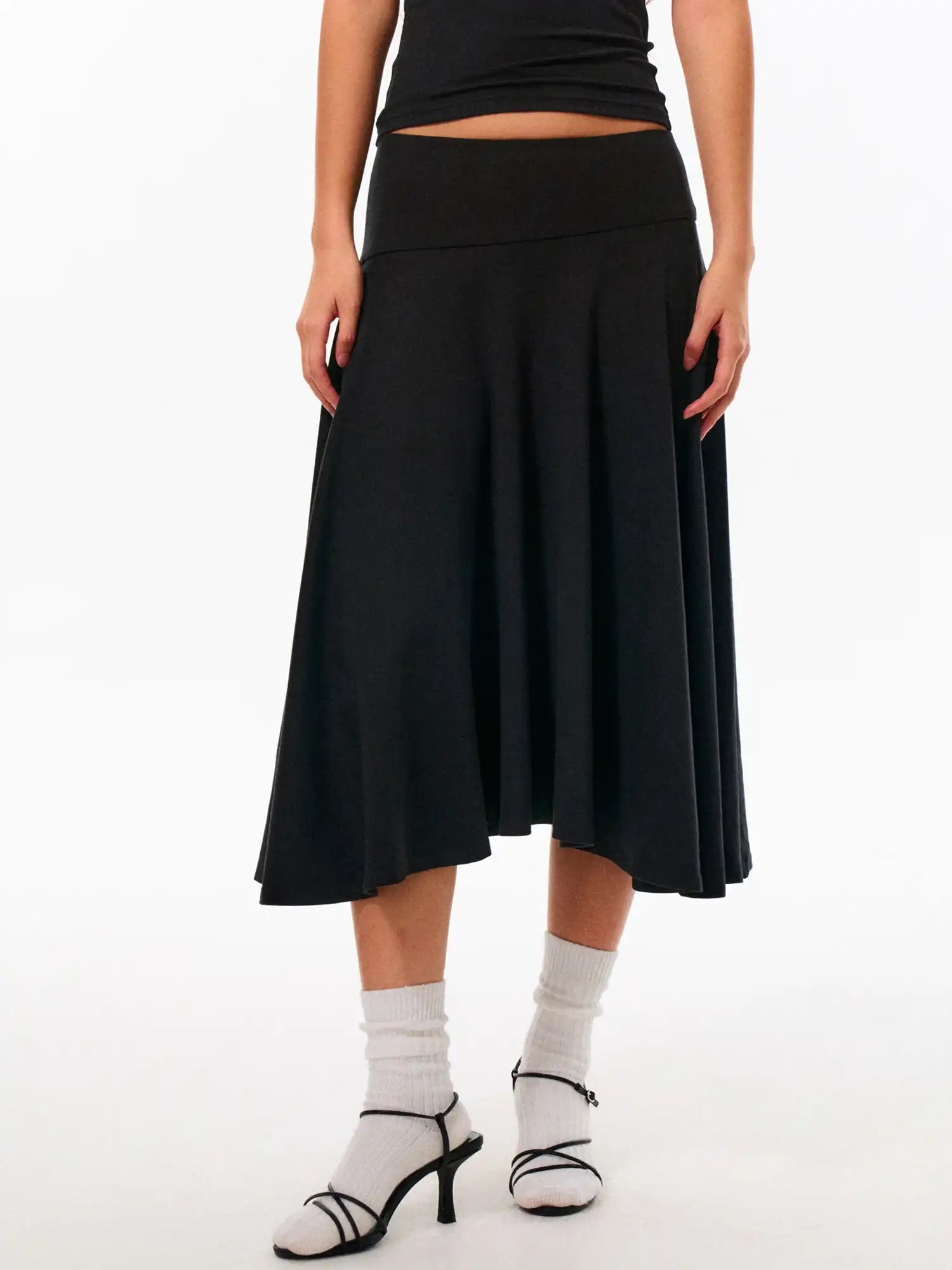 FirstFloor Stretchy Pleated Midi Skirt | Canton Collective