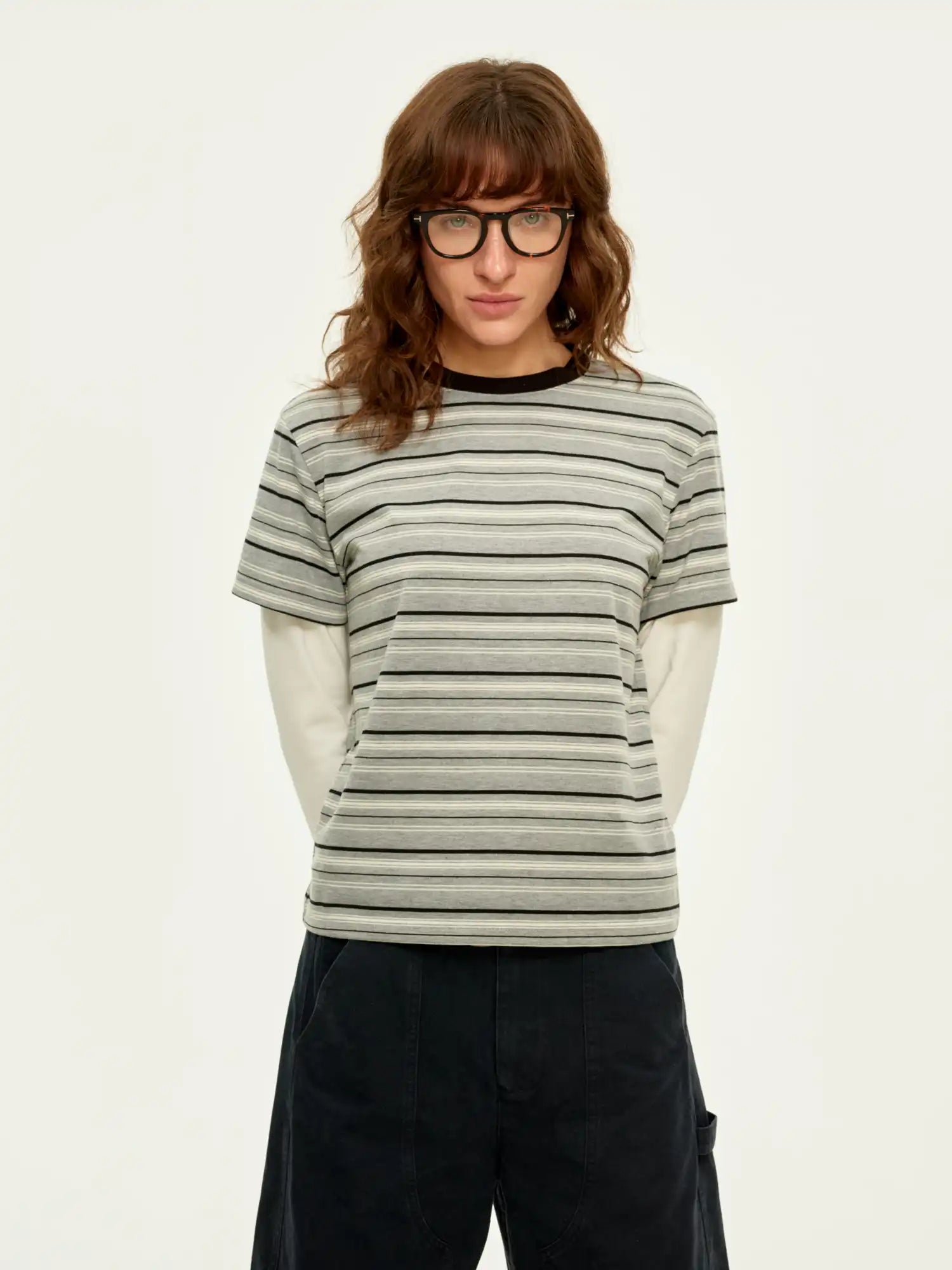FirstFloor Stripe Mock Layer Top | Canton Collective