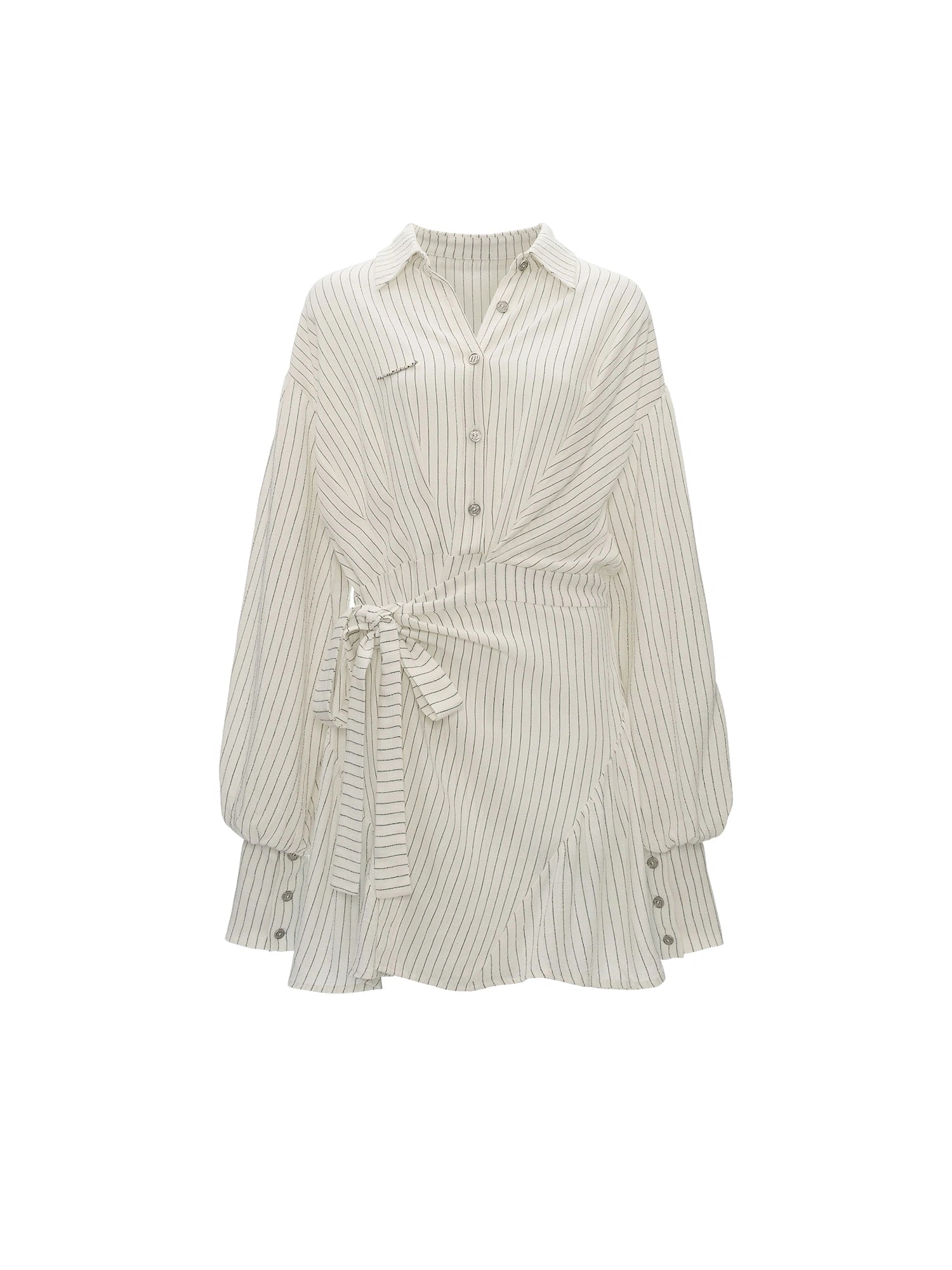 MAMC Striped Longline Tie-Waist Y2K Shirt | Canton Collective
