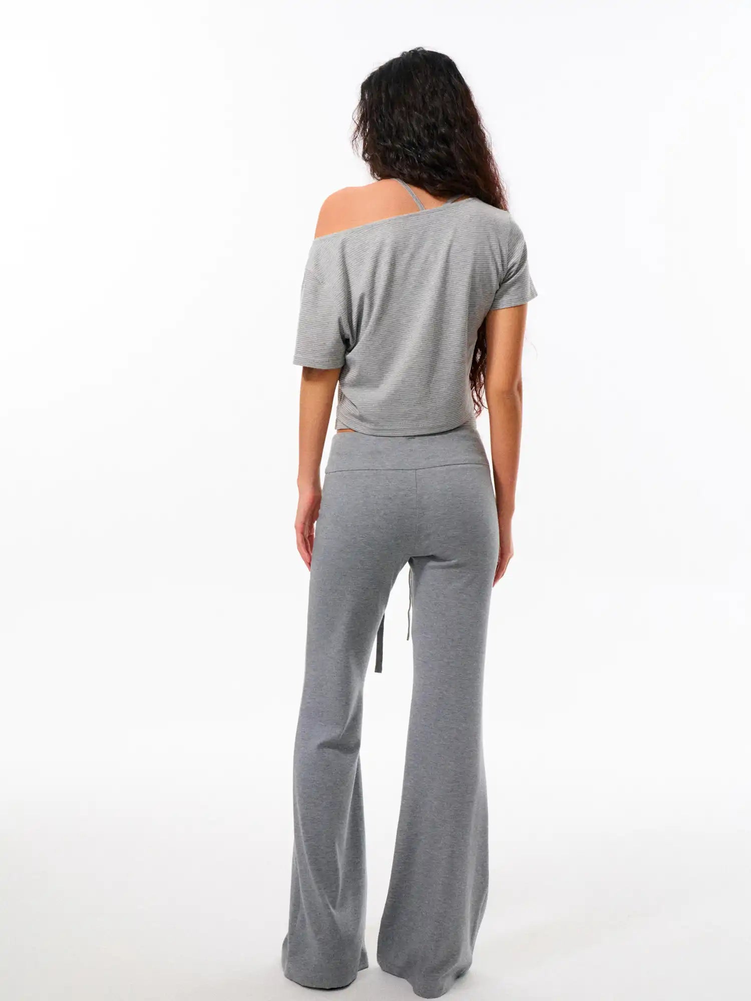 FirstFloor Striped Slouchy Off-Shoulder Top | Canton Collective