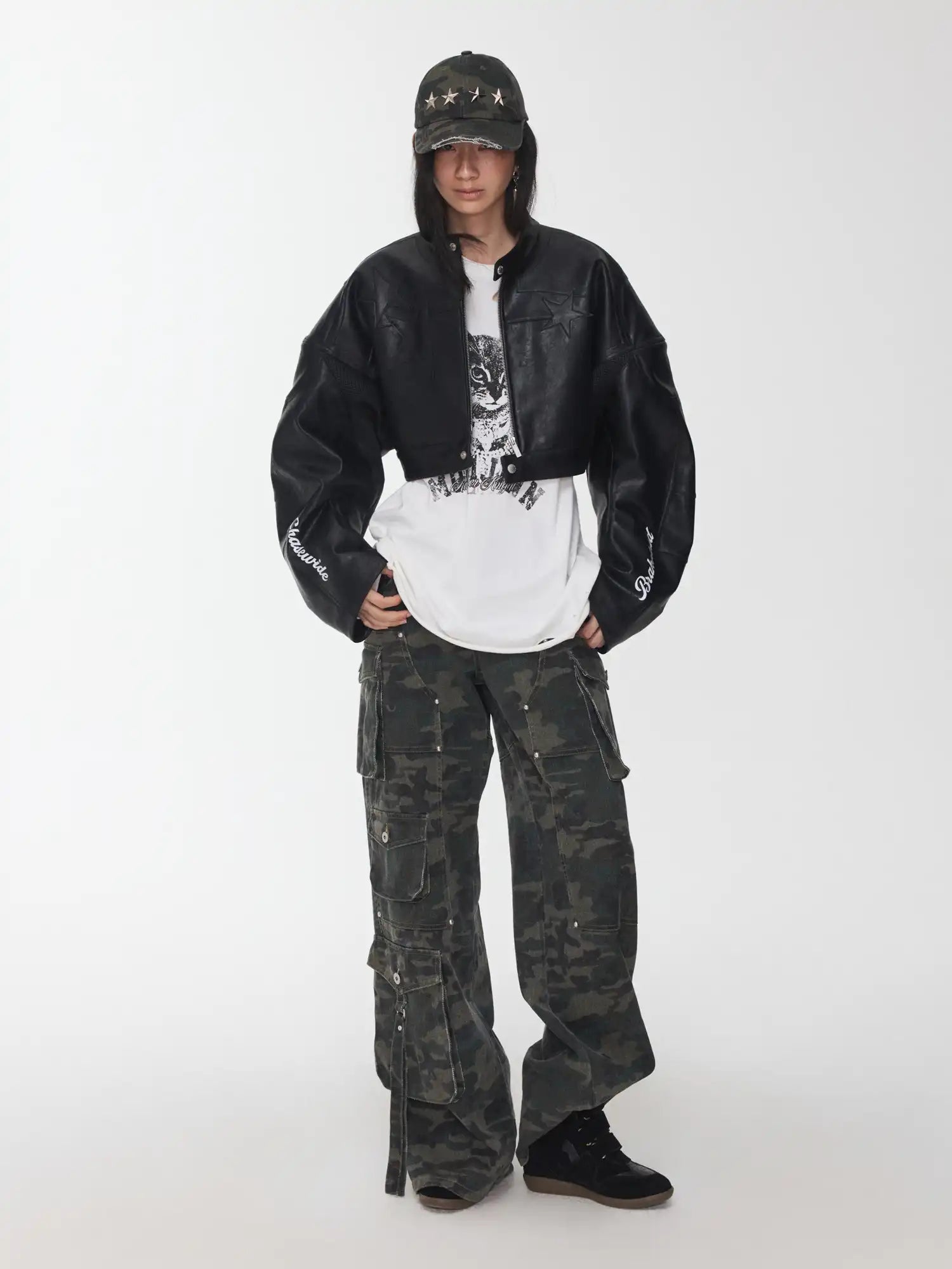 1Jinn Studio Structured Moto Crop Jacket | Canton Collective