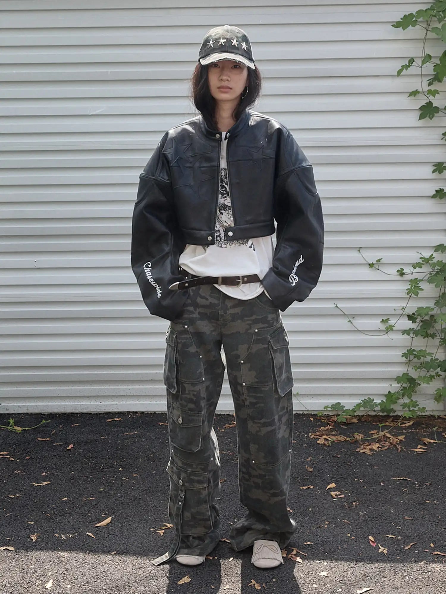 1Jinn Studio Structured Moto Crop Jacket | Canton Collective