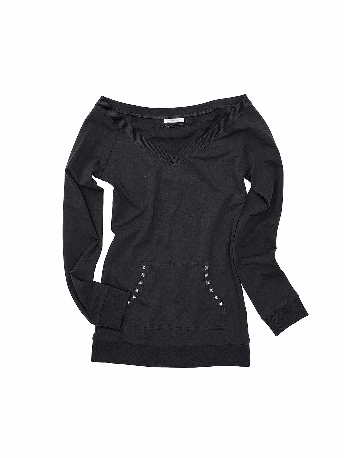 1Jinn Studio Studded Off Shoulder V Neck Top | Canton Collective