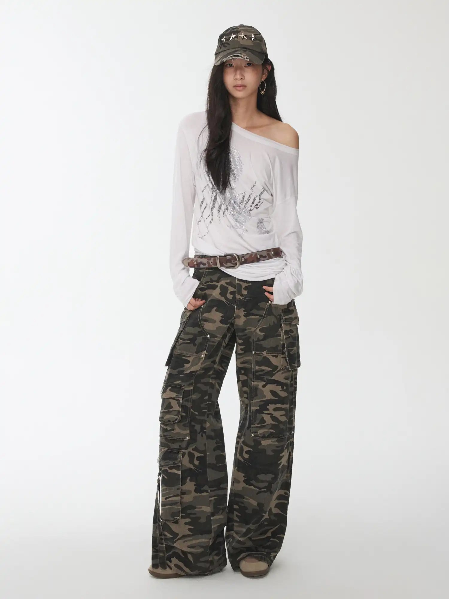 1Jinn Studio Studded off-shoulder Top | Canton Collective