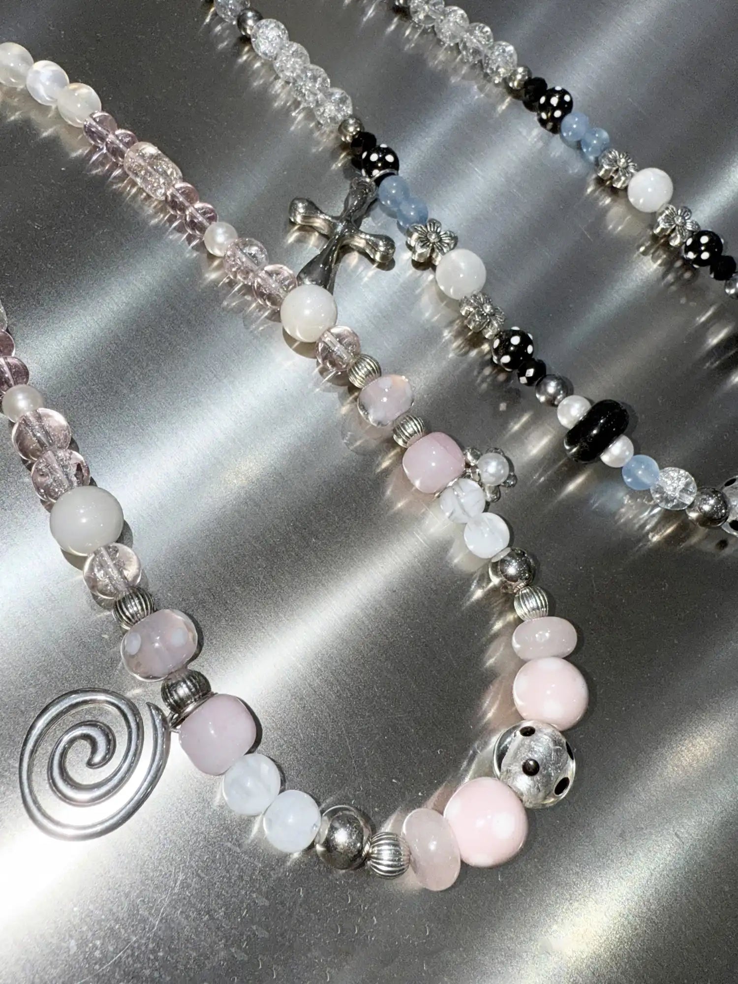 2th Desire Swirl Beaded Punk Necklace | Canton Collective