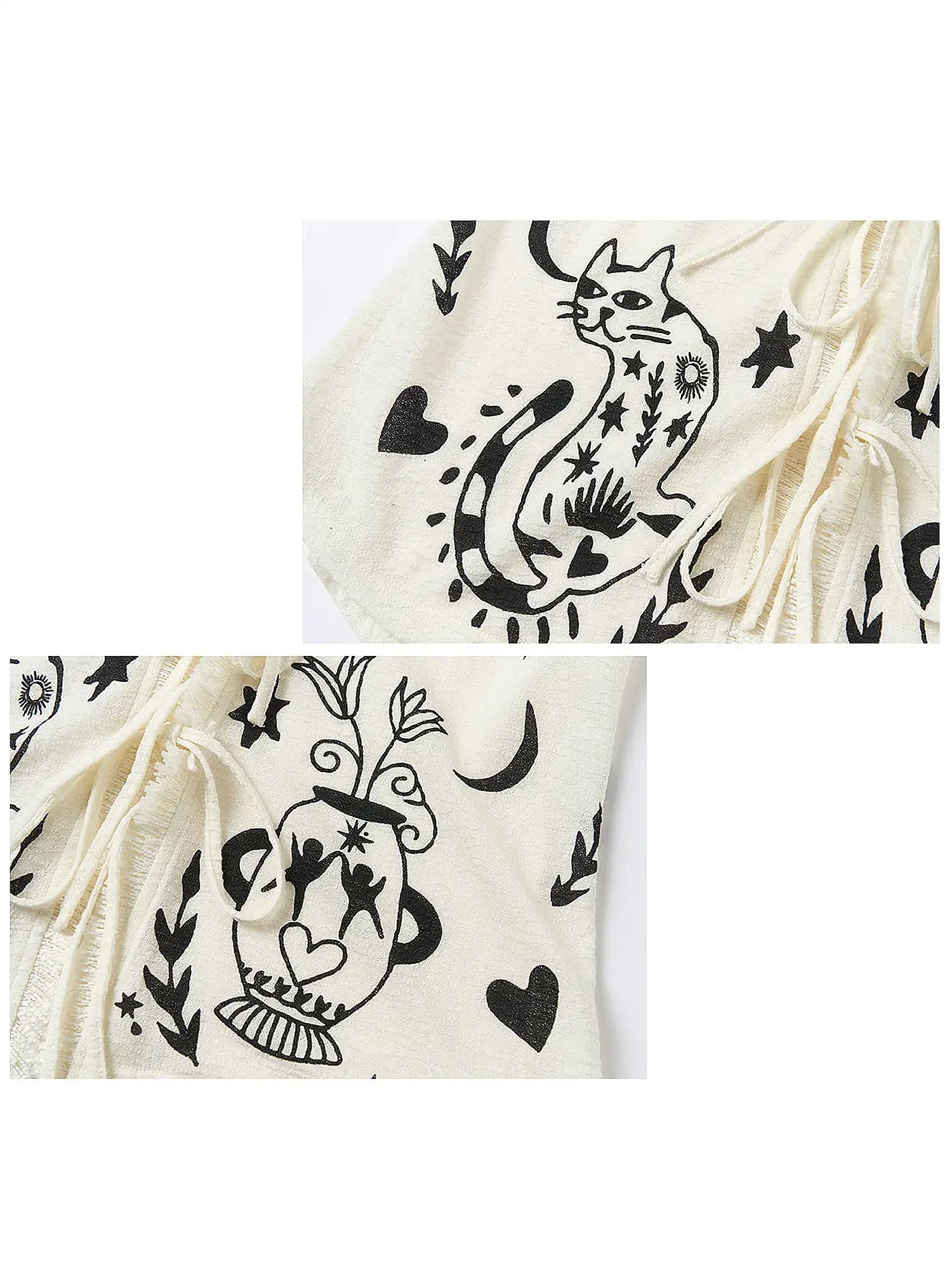 Outtheblue Tarot Cat Tie Front Cardigan | Canton Collective