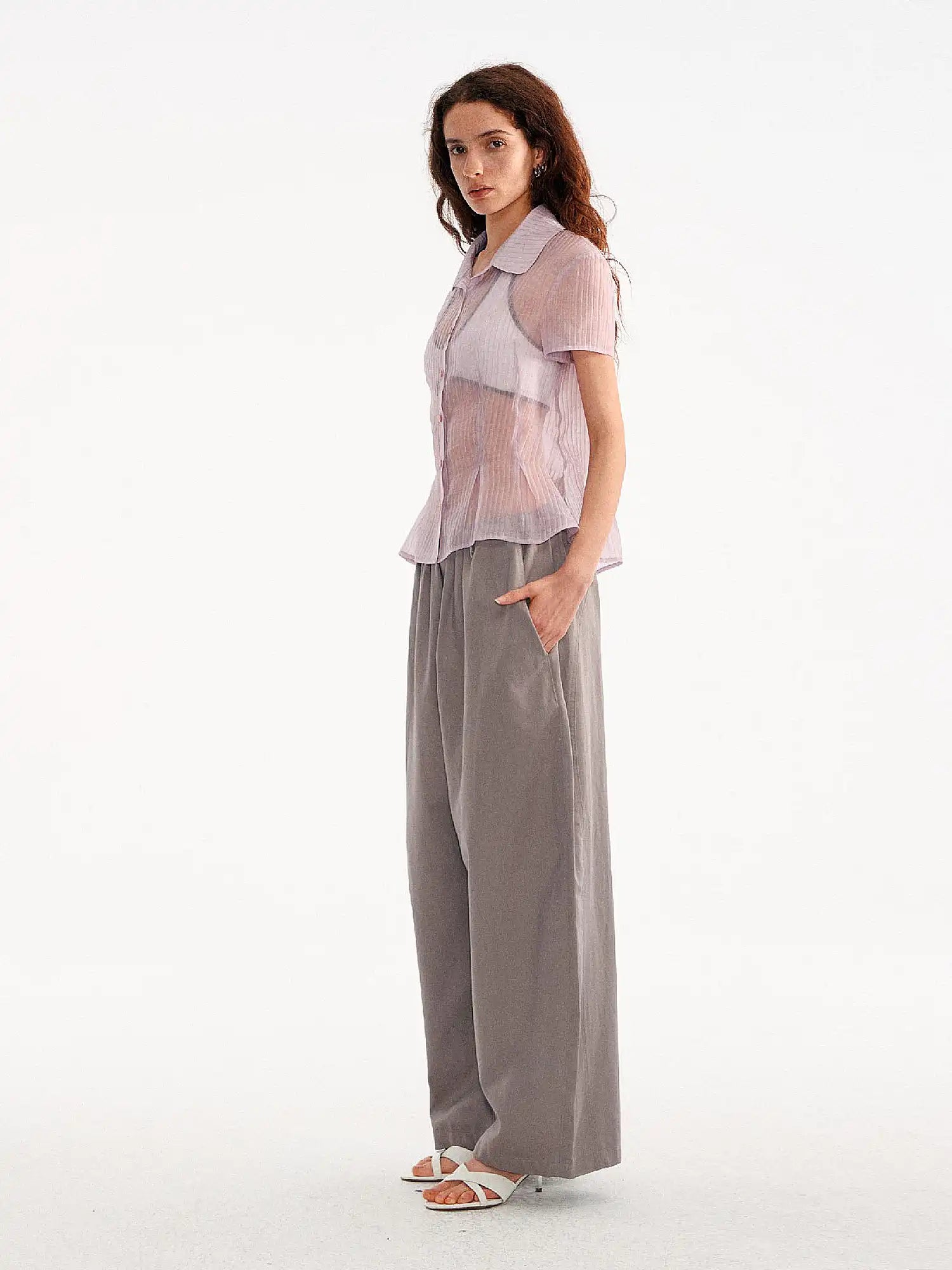 Muse Naps Tencel-Cotton Pleated Barrel Pants | Canton Collective
