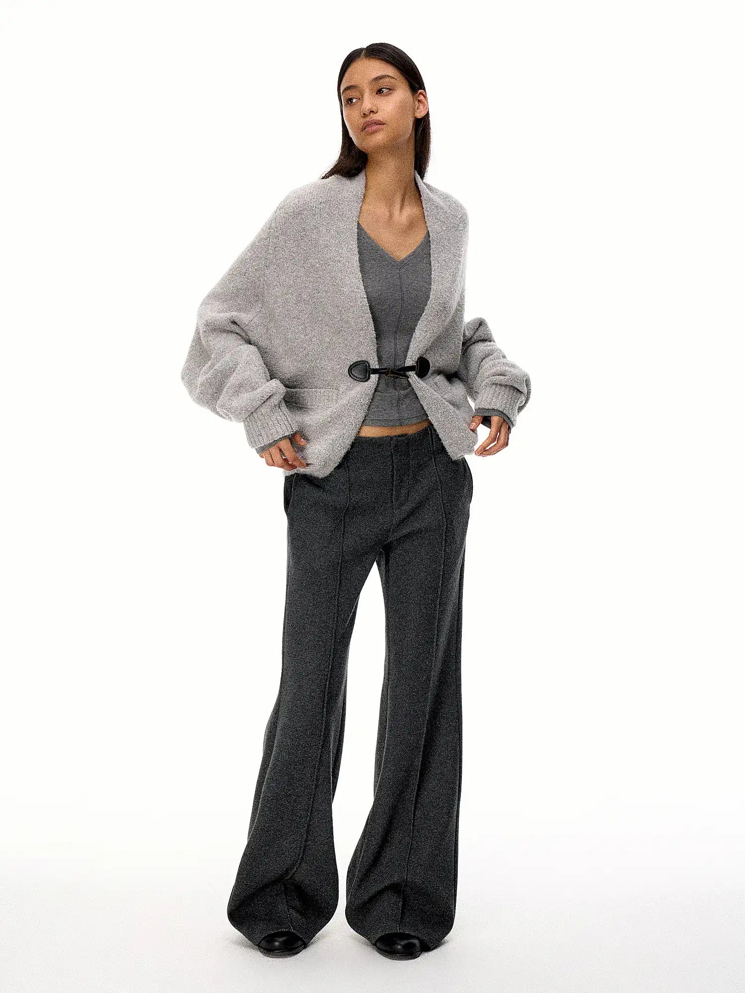 FirstFloor Terry Fleece Batwing Sleeve Cardigan Coat | Canton Collective