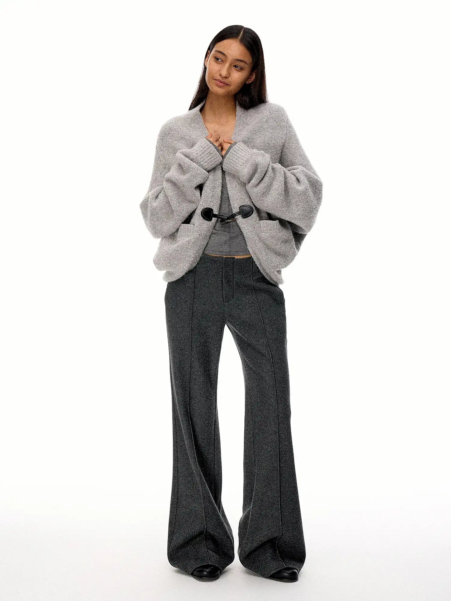 FirstFloor Terry Fleece Batwing Sleeve Cardigan Coat | Canton Collective