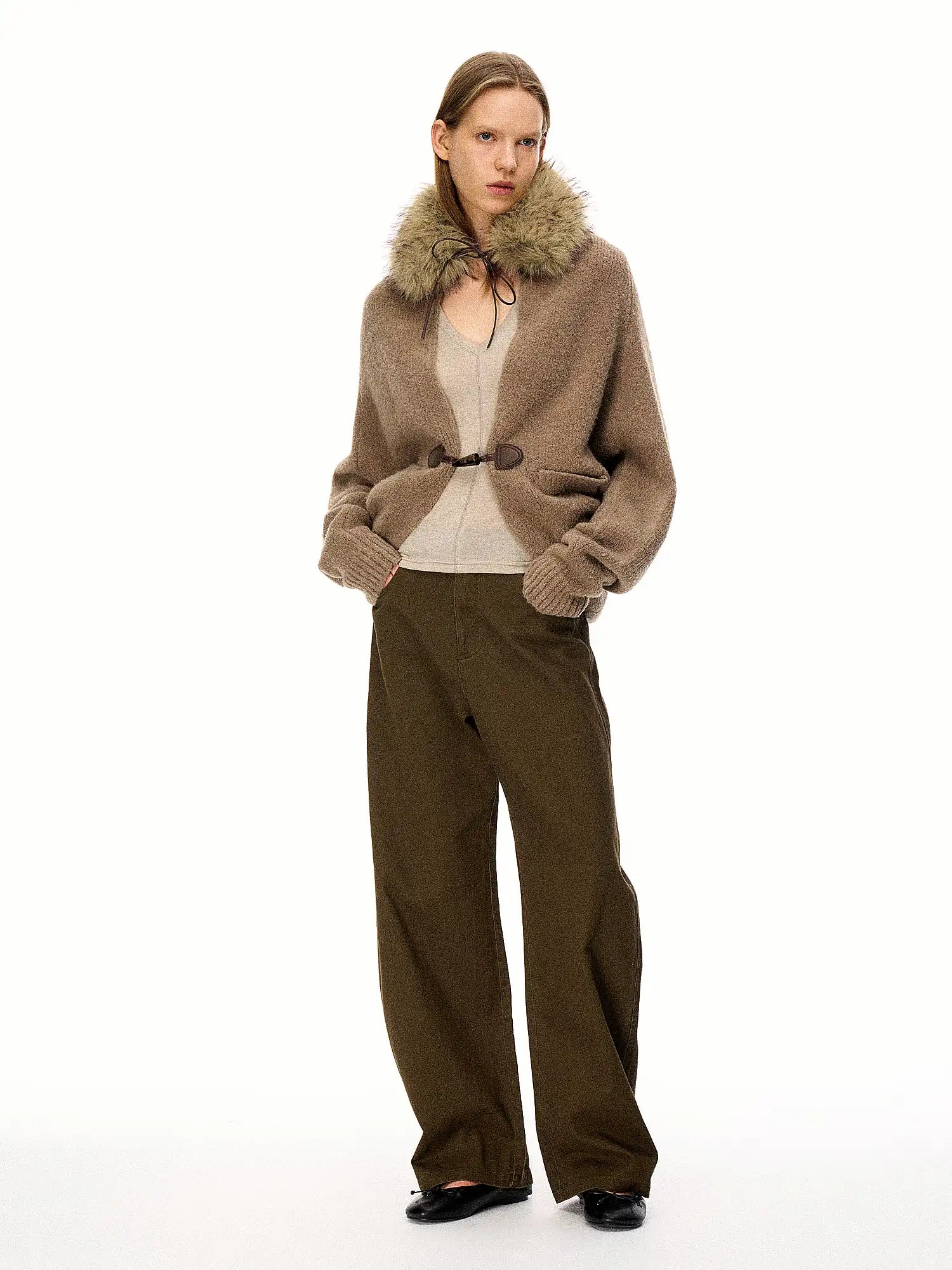 FirstFloor Terry Fleece Batwing Sleeve Cardigan Coat | Canton Collective