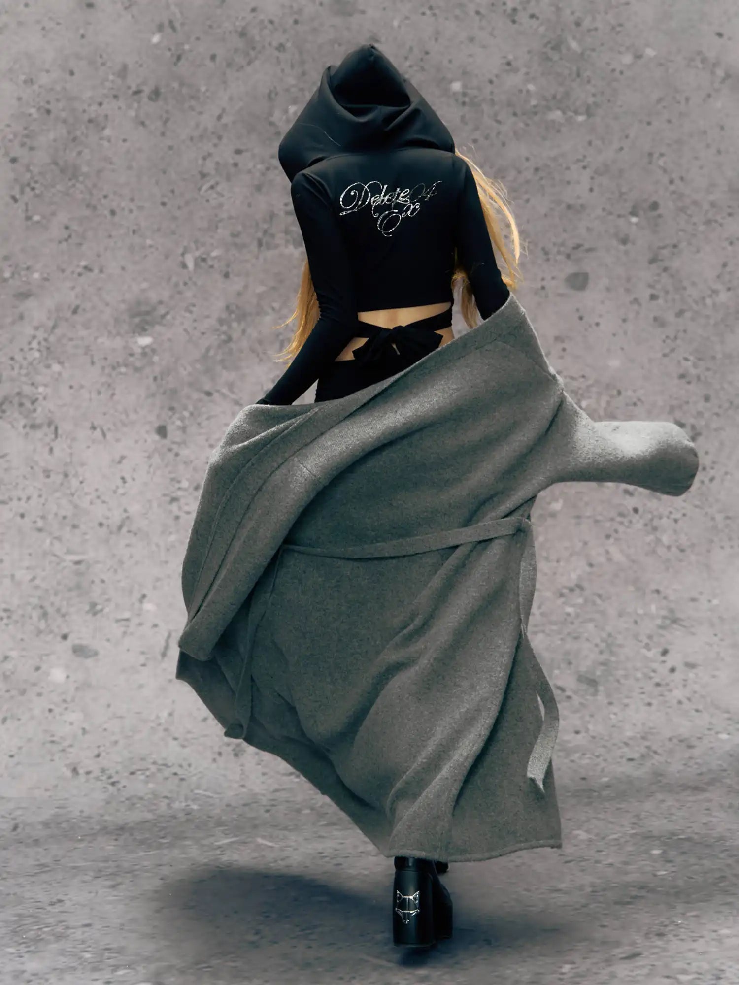 Deleteex Texture Knit Robe Coat | Canton Collective